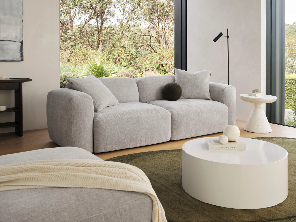 Torquay Modular Sofa - Moonlit Silver (Luxe edition) / 2 Sections / Regular