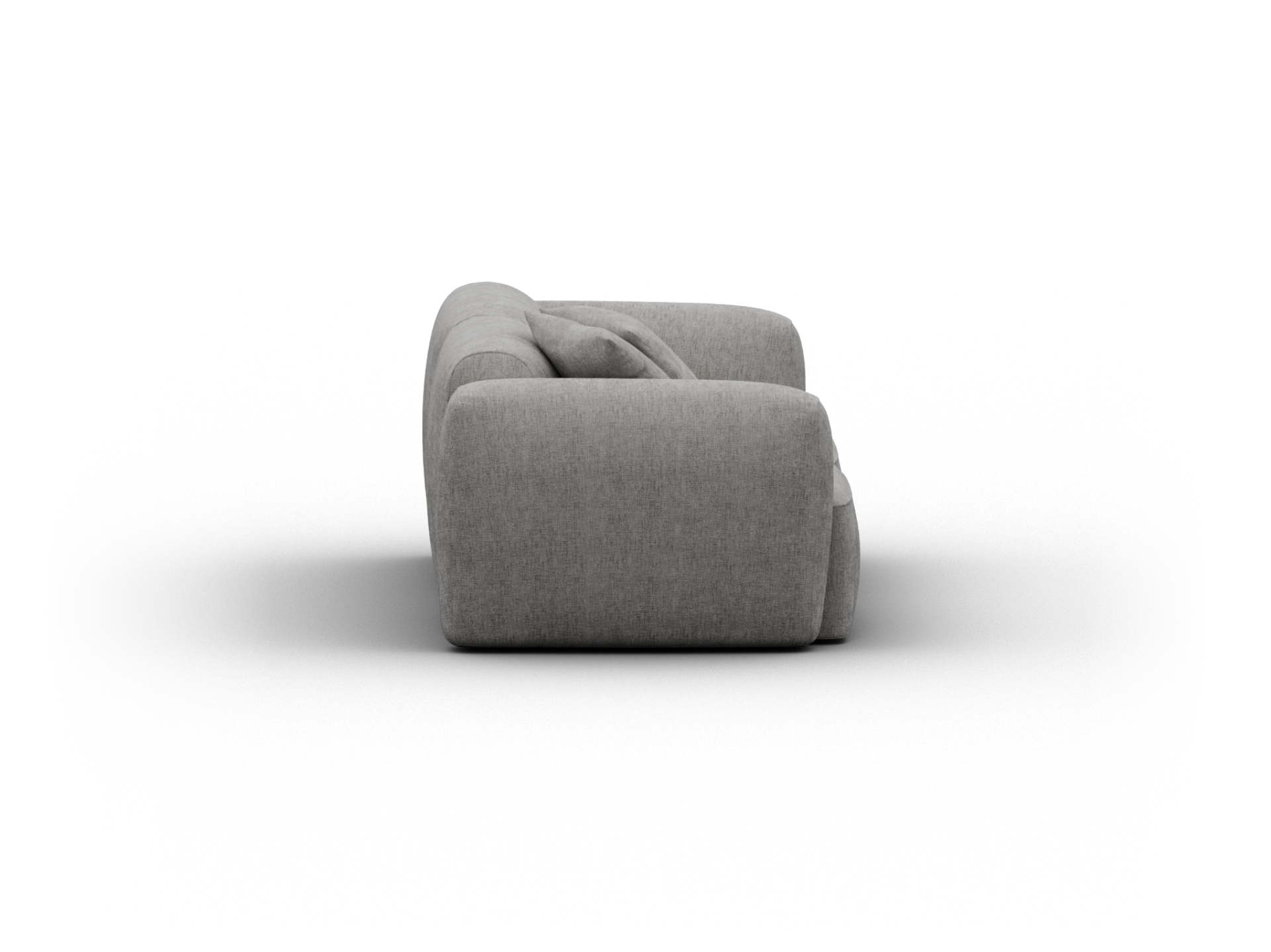 Torquay Modular Sofa - Sofa / Extra Wide / 2 Sections / Moonlit Silver (Luxe edition)