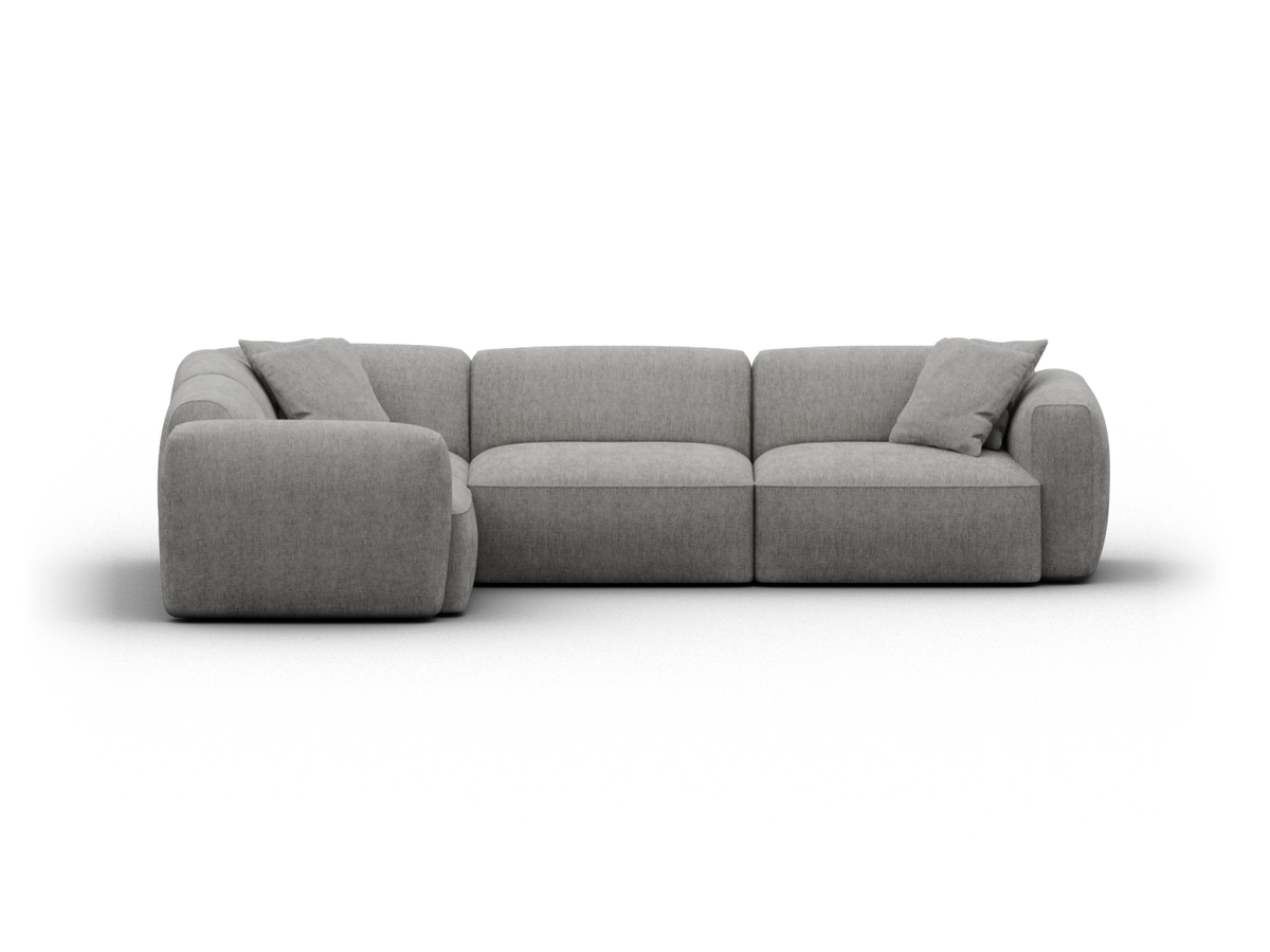 Torquay Modular Sofa - Moonlit Silver (Luxe edition) / 4 Sections / Extra Wide