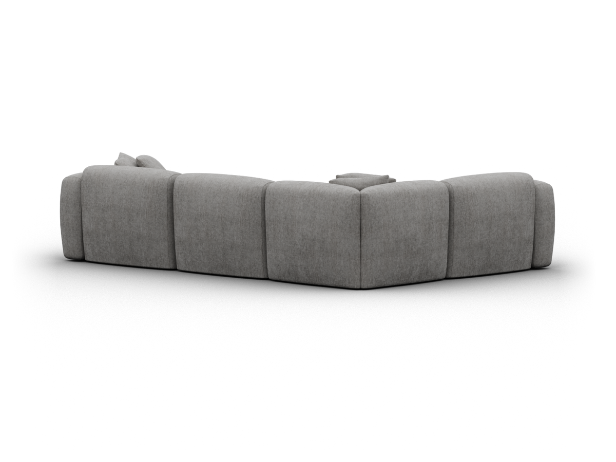 Torquay Modular Sofa - Moonlit Silver (Luxe edition) / 4 Sections / Extra Wide