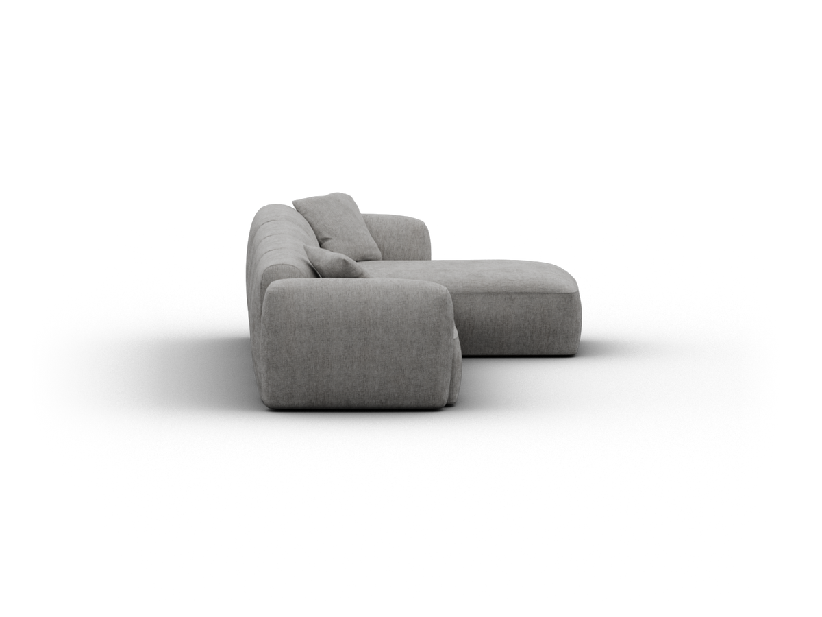 Torquay Modular Sofa - Moonlit Silver (Luxe edition) / 4 Sections / Regular