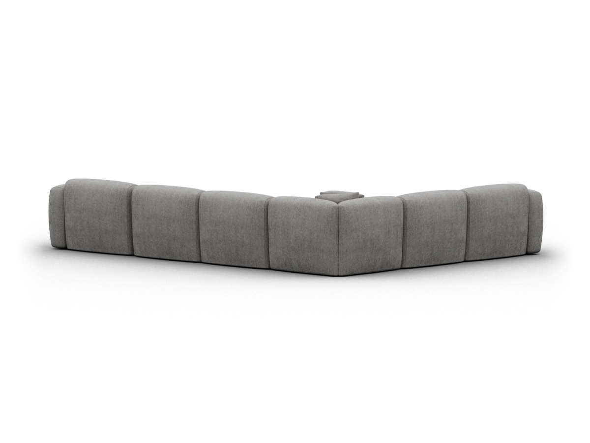 Torquay Modular Sofa - Moonlit Silver (Luxe edition) / 6 Sections / Extra Wide