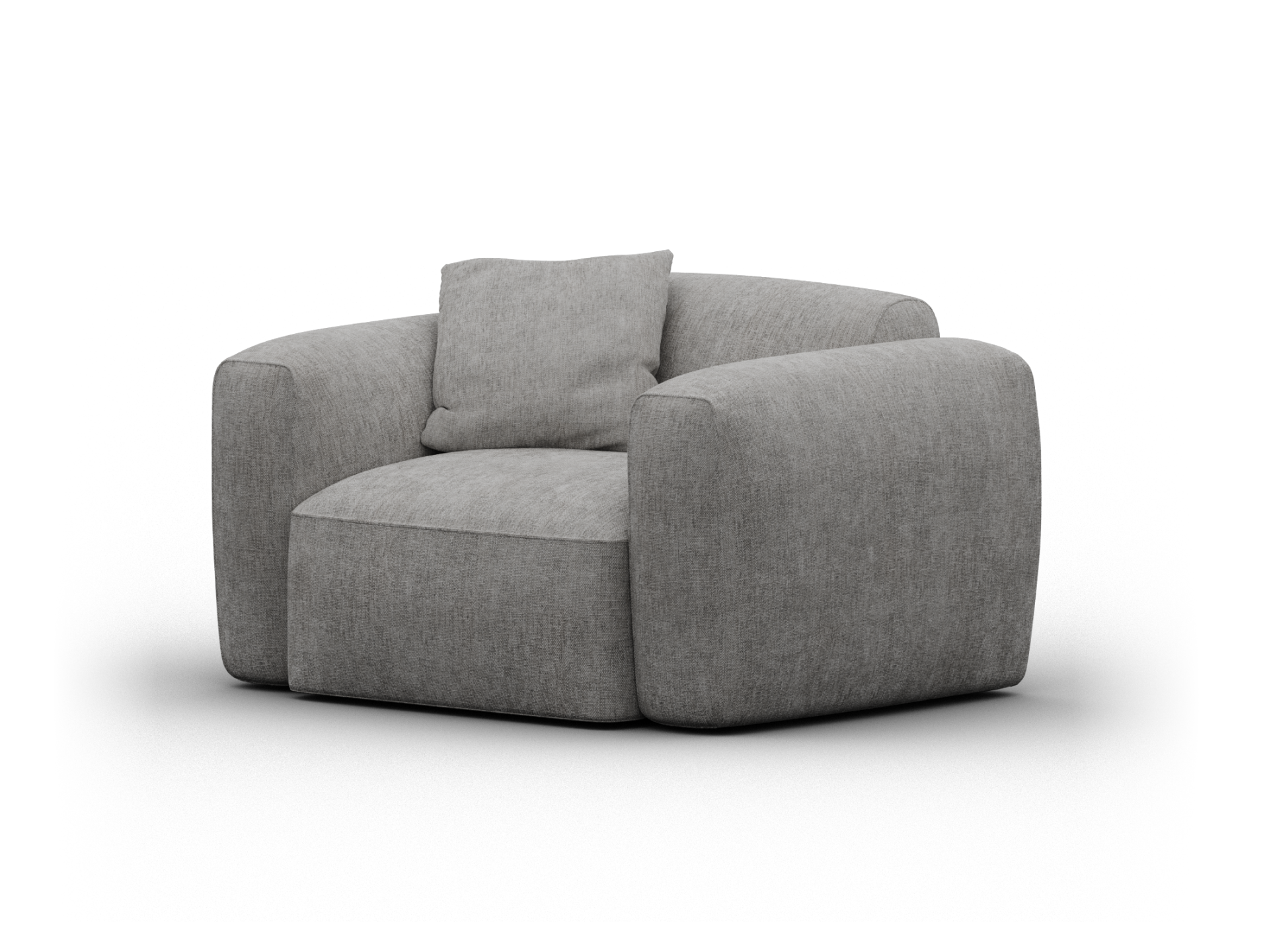 Torquay Modular Armchair - Regular / Moonlit Silver (Luxe edition)
