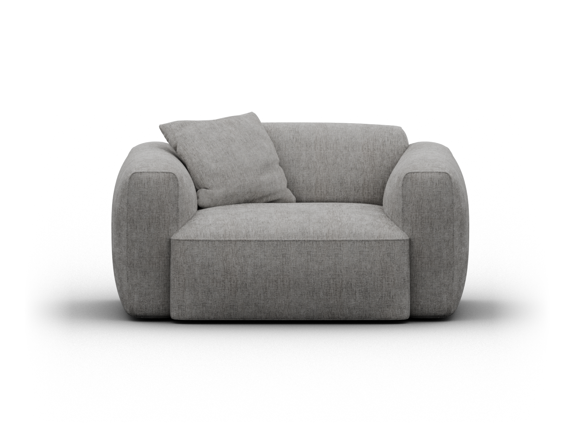 Torquay Modular Armchair - Moonlit Silver (Luxe edition) / Extra Wide