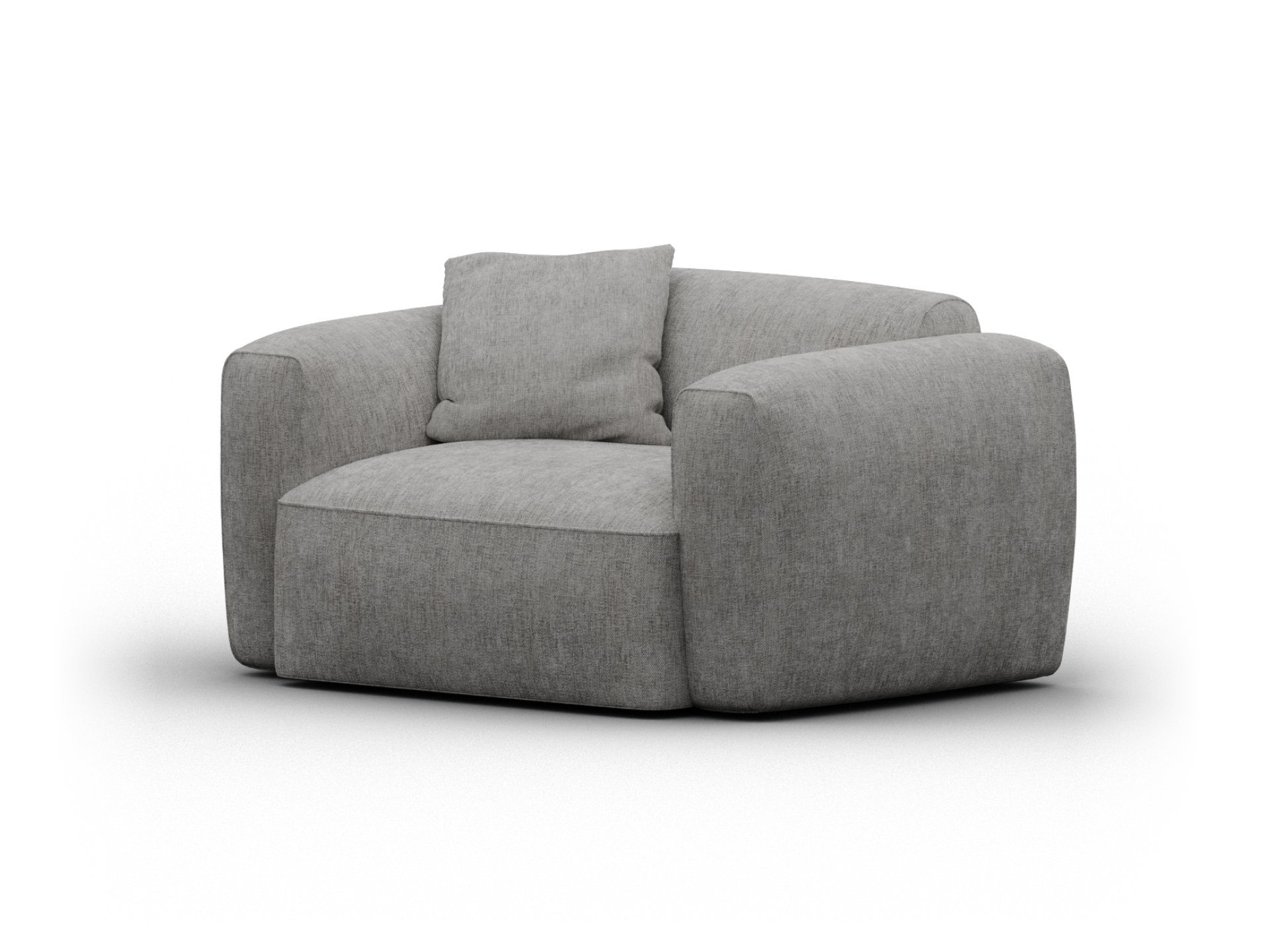 Torquay Modular Armchair - Moonlit Silver (Luxe edition) / Extra Wide