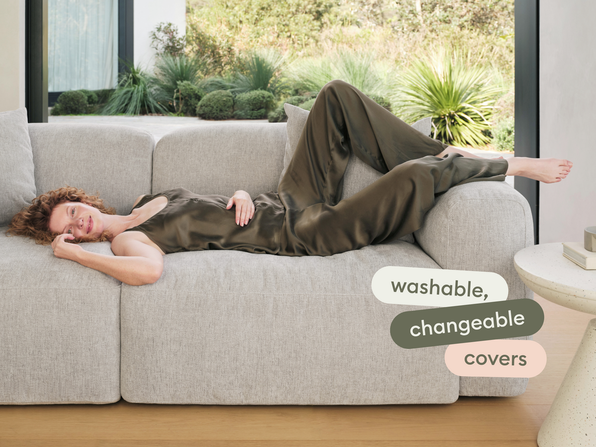 Torquay Modular Sofa Cover Packs - Moonlit Silver (Luxe edition) / 2 Sections / Regular