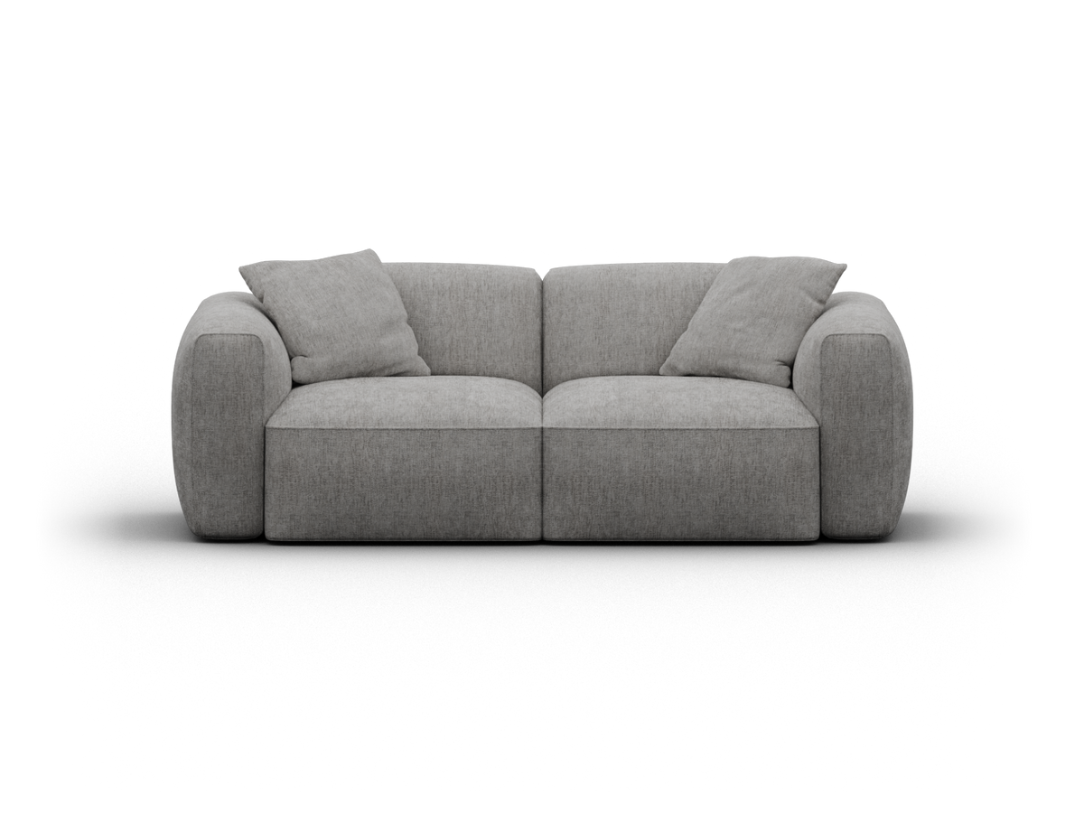 Torquay Modular Sofa Cover Packs - Moonlit Silver (Luxe edition) / 2 Sections / Regular
