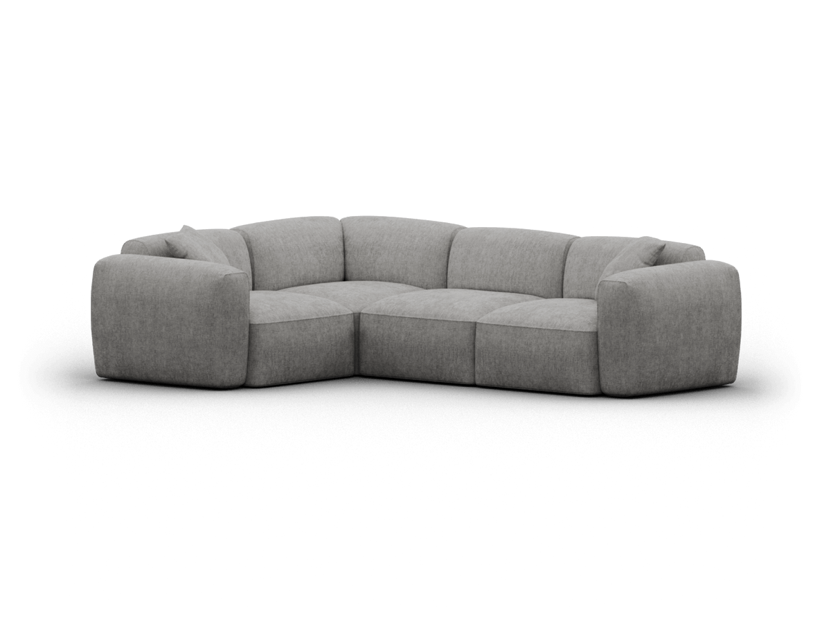 Torquay Modular Sofa Cover Packs - Moonlit Silver (Luxe edition) / 4 Sections / Regular