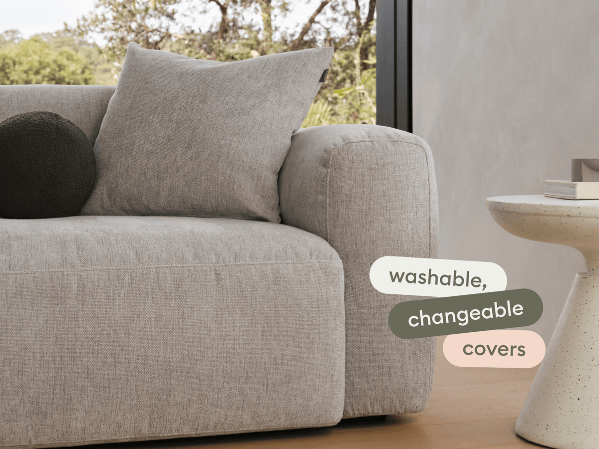 Torquay Modular Sofa Cover Packs - Moonlit Silver (Luxe edition) / 6 Sections / Regular