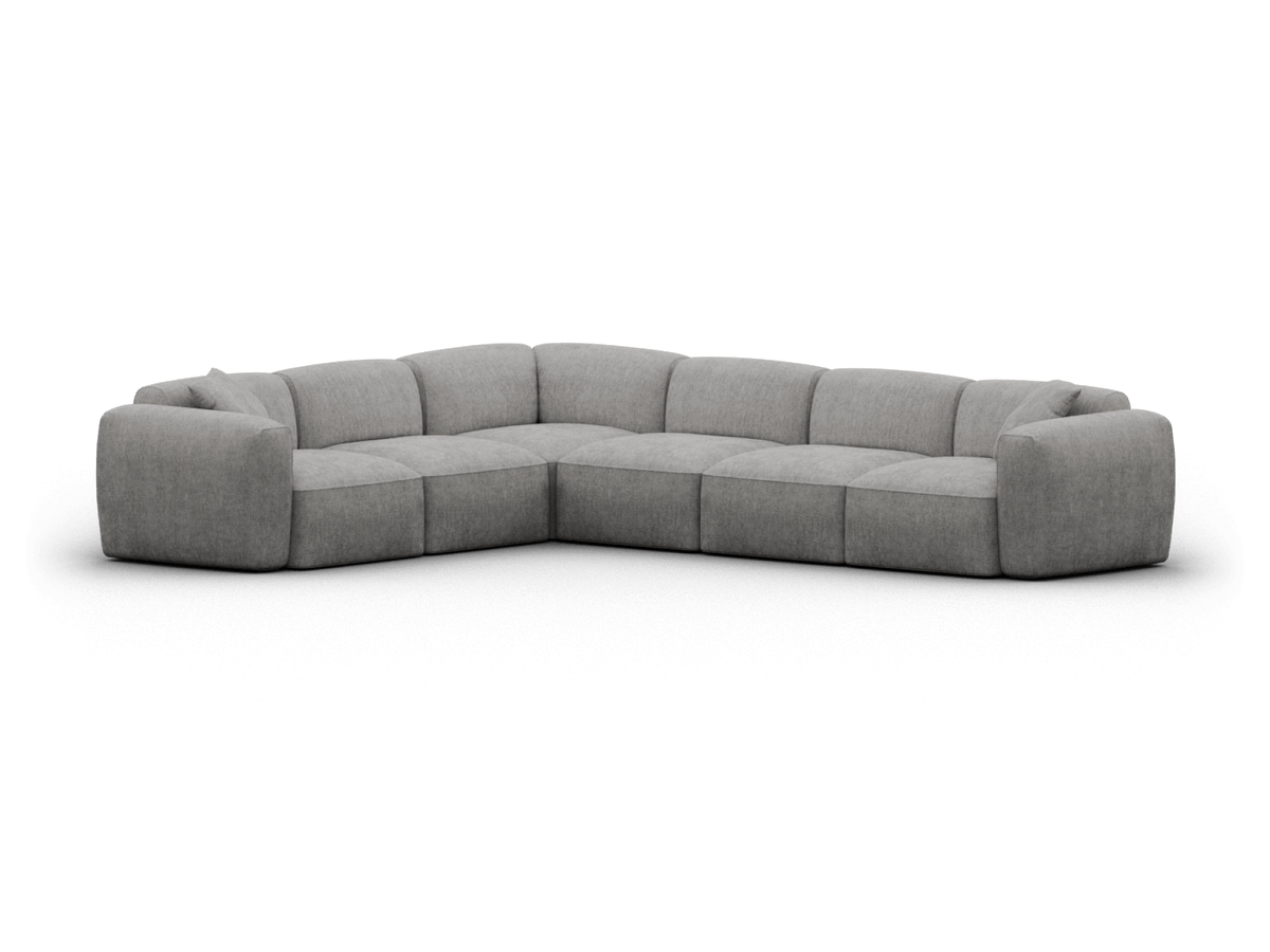 Torquay Modular Sofa Cover Packs - Moonlit Silver (Luxe edition) / 6 Sections / Regular
