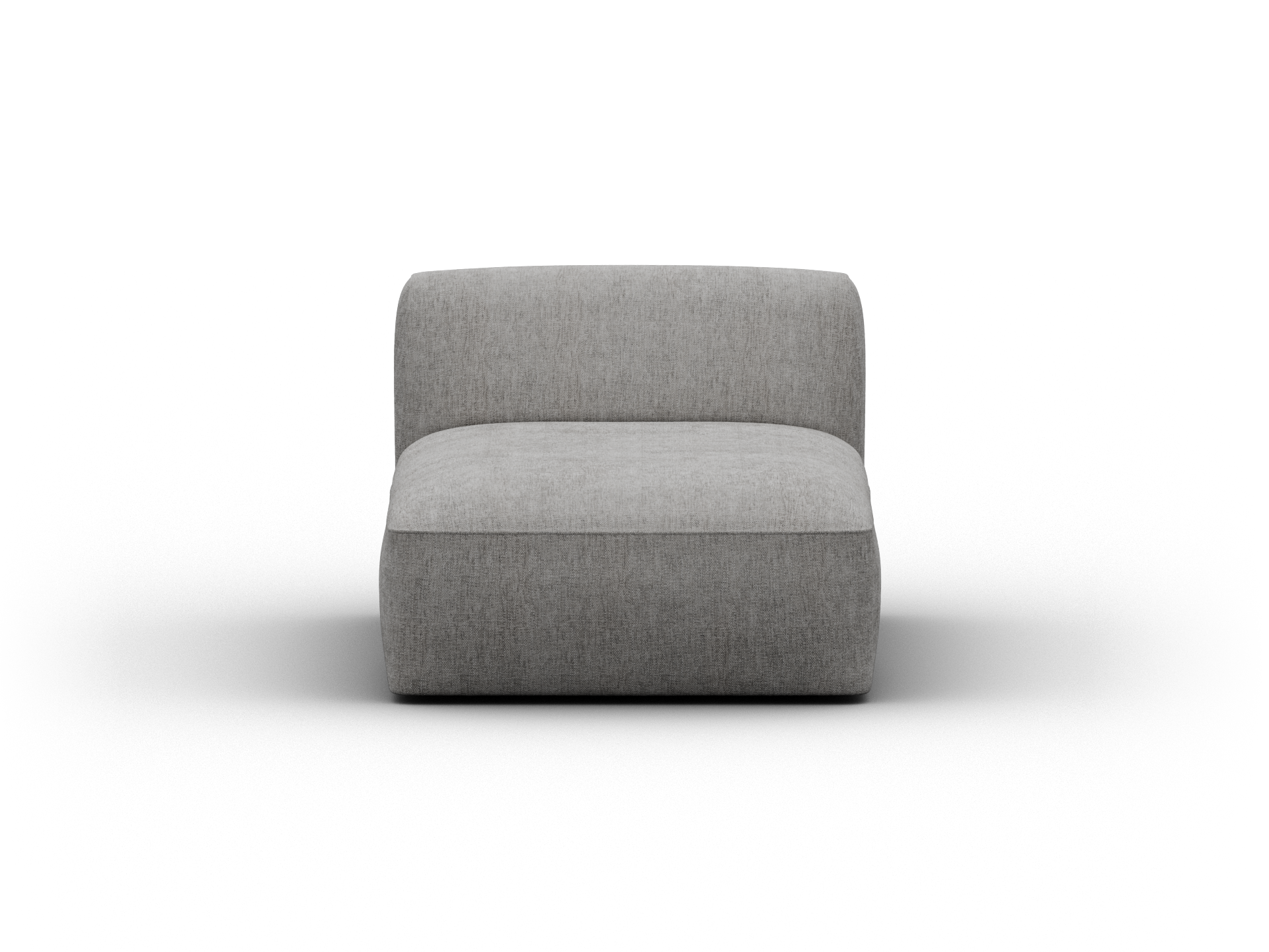 Torquay Modular Sofa Section - Extra Wide / Chaise / Moonlit Silver (Luxe edition)