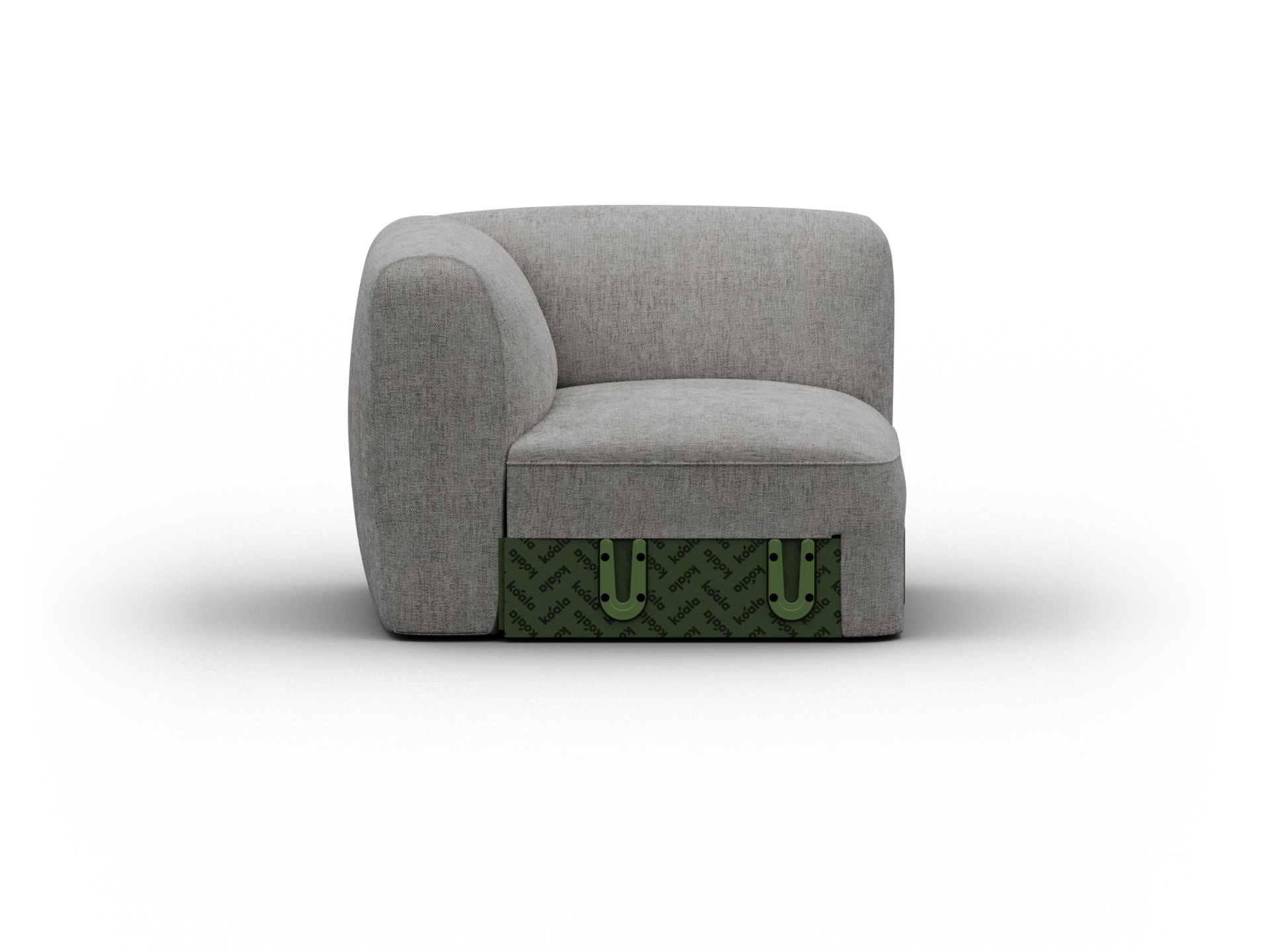 Torquay Modular Sofa Section - Regular / Corner / Moonlit Silver (Luxe edition)