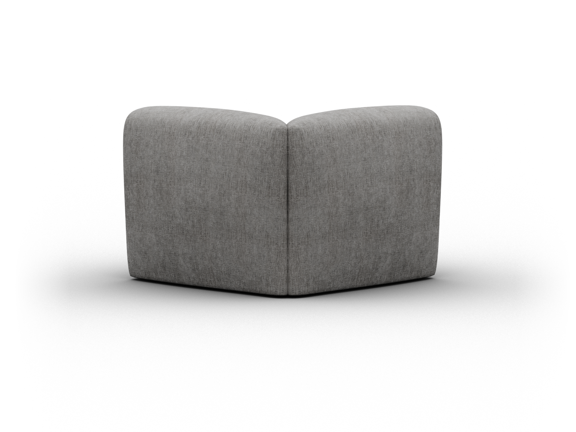 Torquay Modular Sofa Section - Regular / Corner / Moonlit Silver (Luxe edition)
