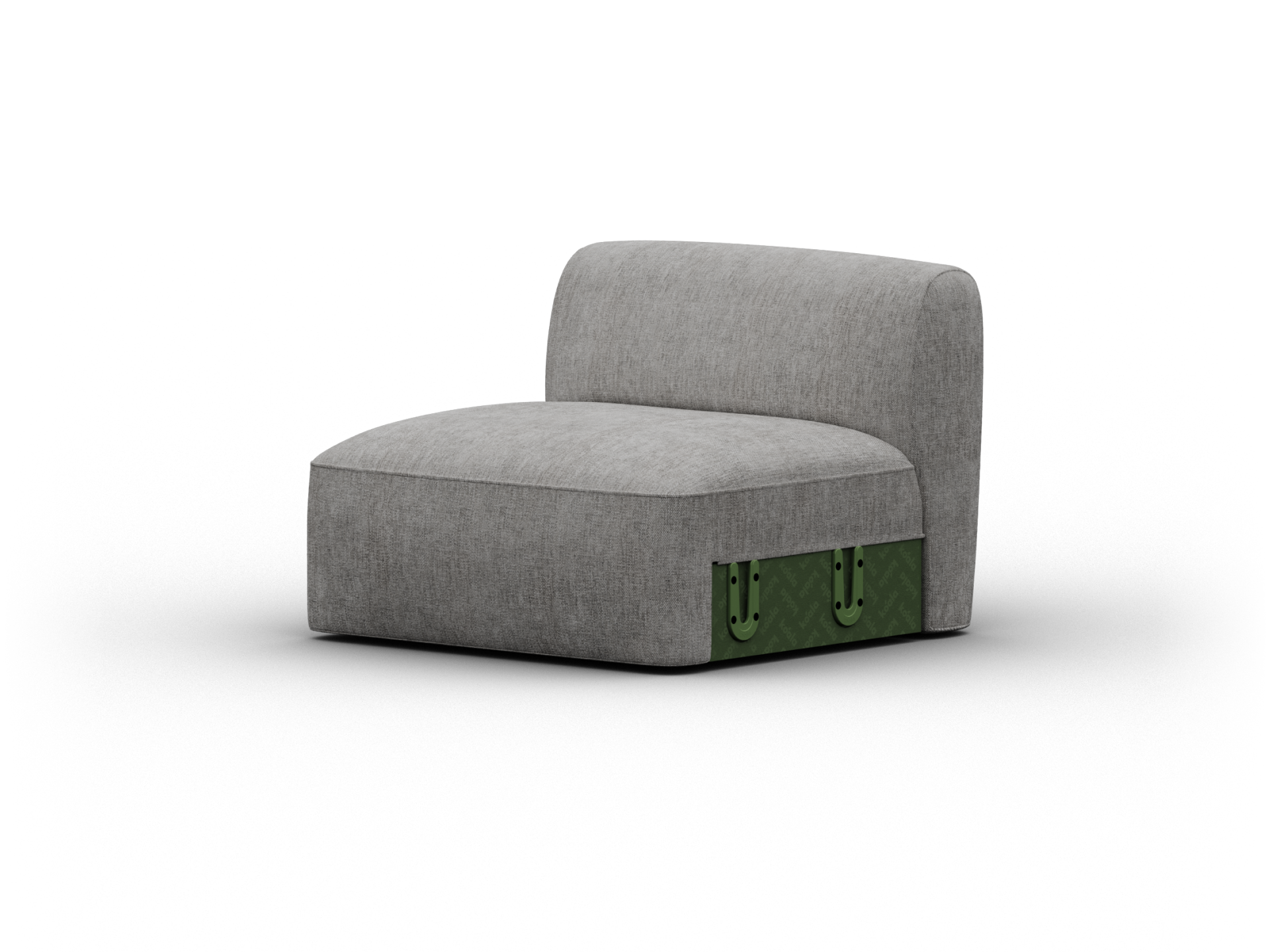 Torquay Modular Sofa Section - Extra Wide / Seat / Moonlit Silver (Luxe edition)