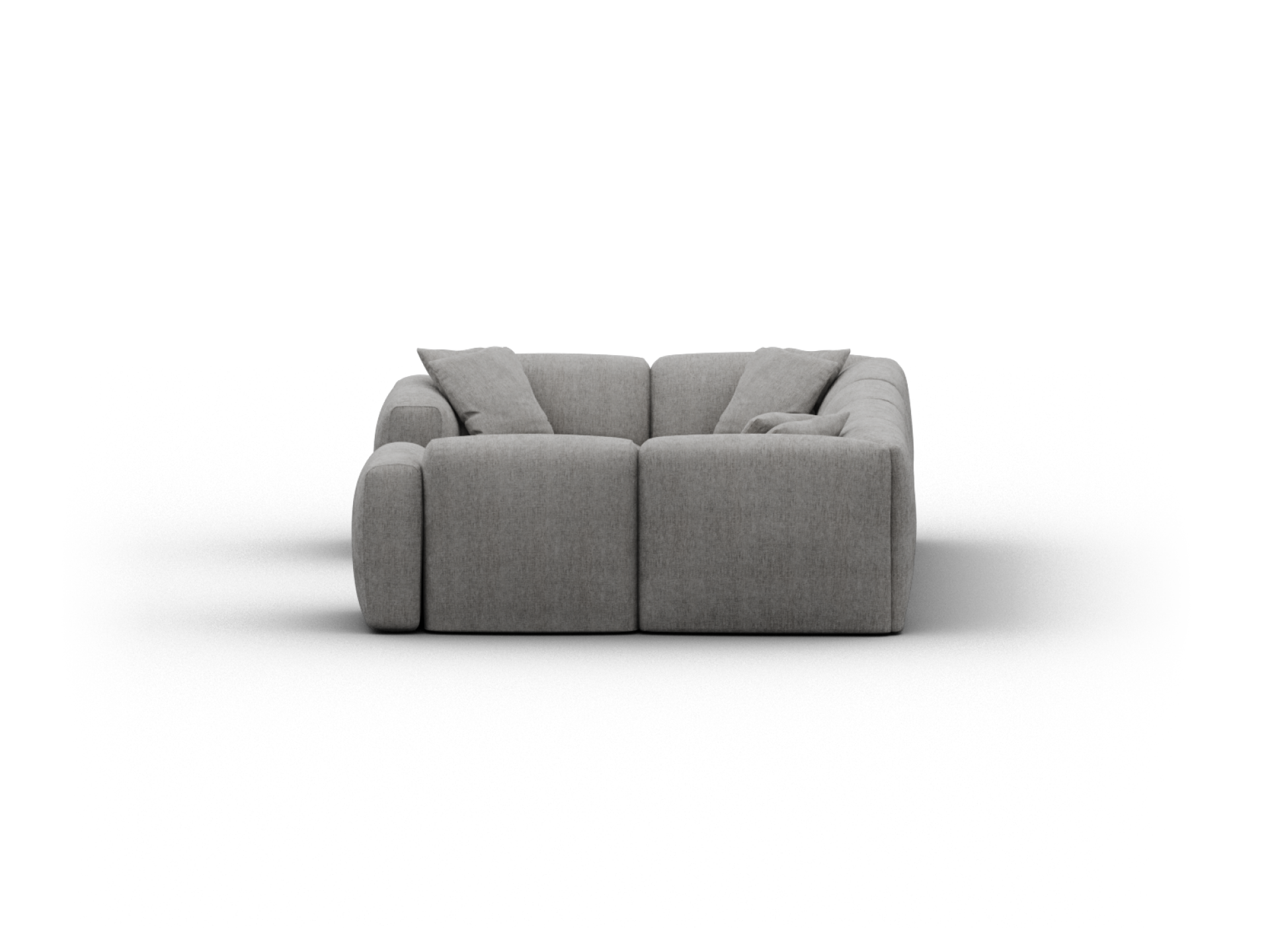 Torquay Modular Sofa - Moonlit Silver (Luxe edition) / 6 Sections / Regular