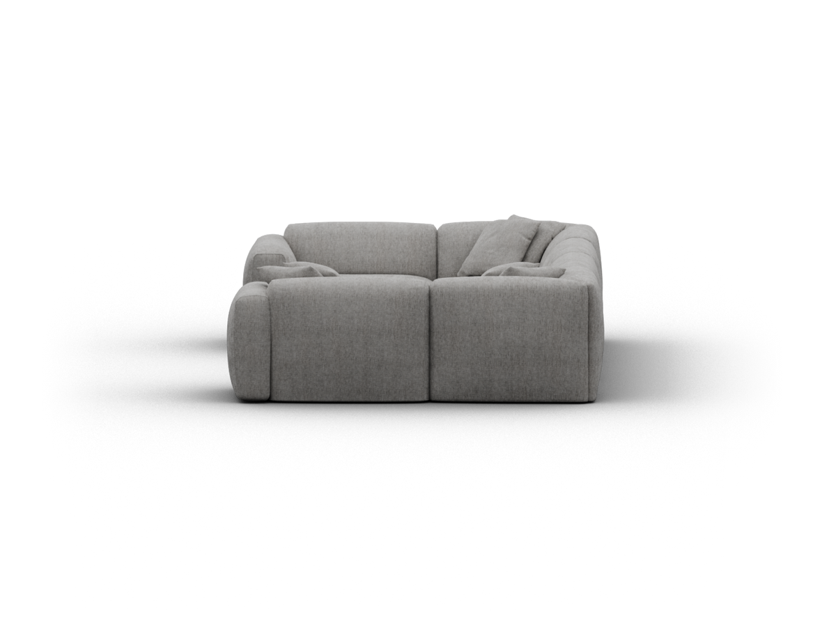 Torquay Modular Sofa - Moonlit Silver (Luxe edition) / 6 Sections / Extra Wide