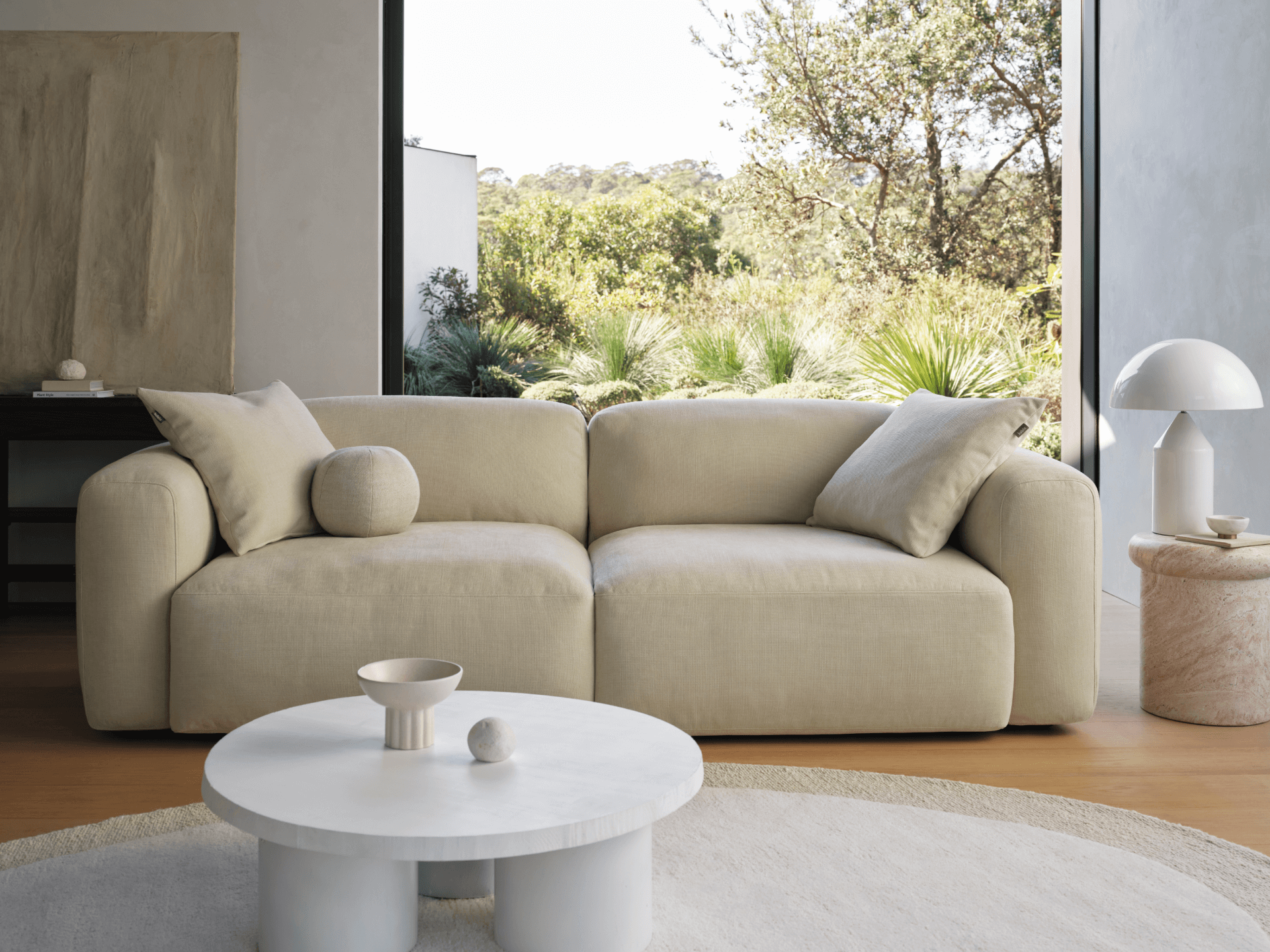 Torquay Modular Sofa - Sofa / Regular / 2 Sections / Pearl Moon