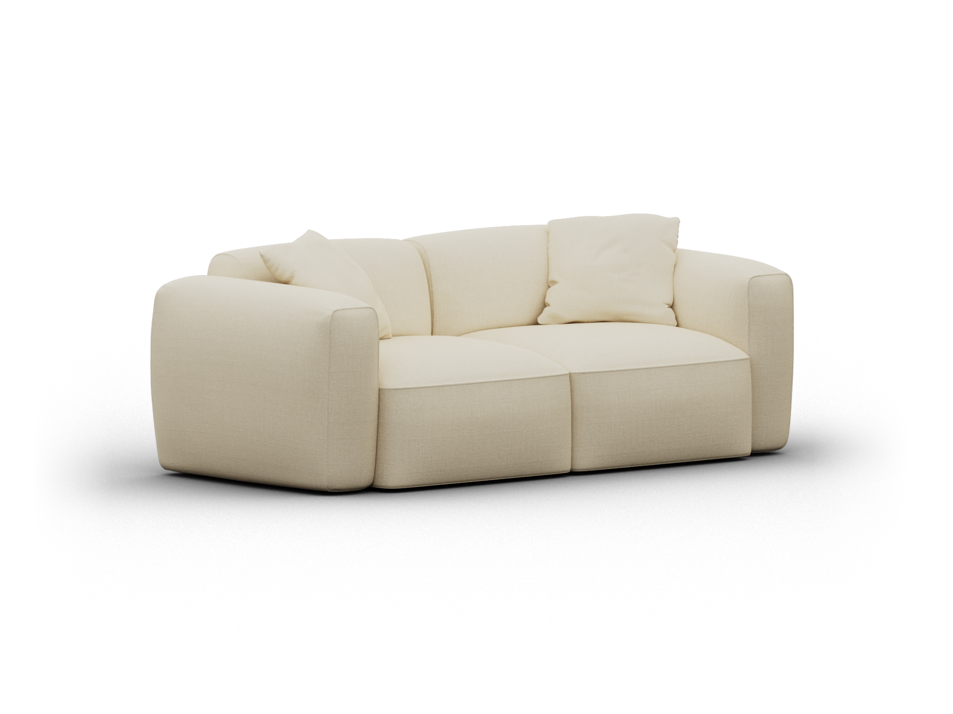 Torquay Modular Sofa - Sofa / Regular / 2 Sections / Pearl Moon