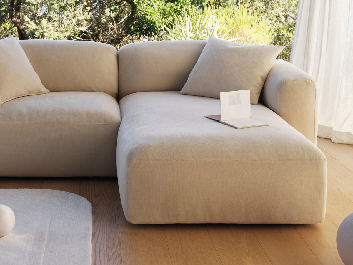 Torquay Modular Sofa - Pearl Moon / 4 Sections / Regular