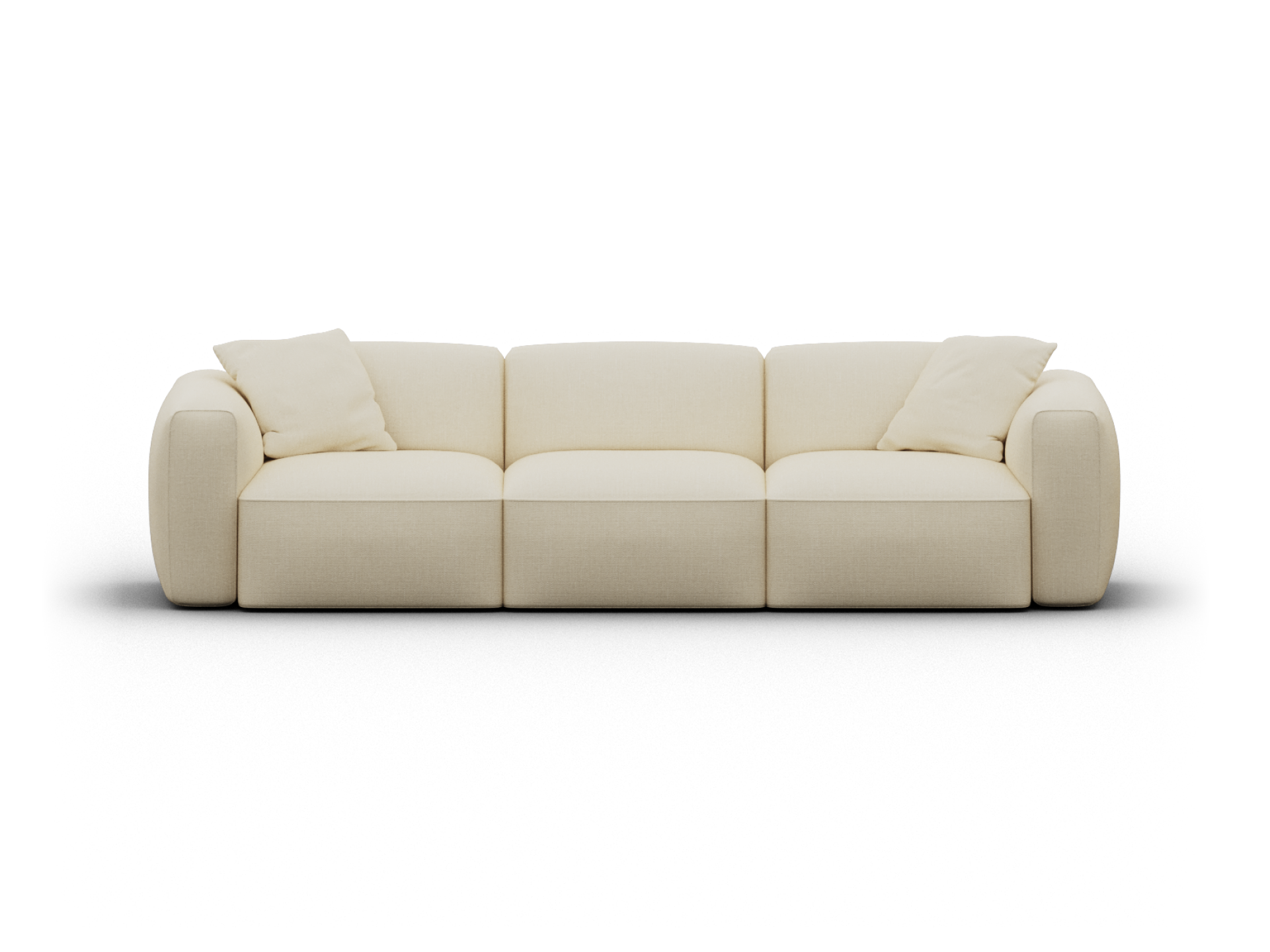 Torquay Modular Sofa - Regular / 3 Sections / Pearl Moon