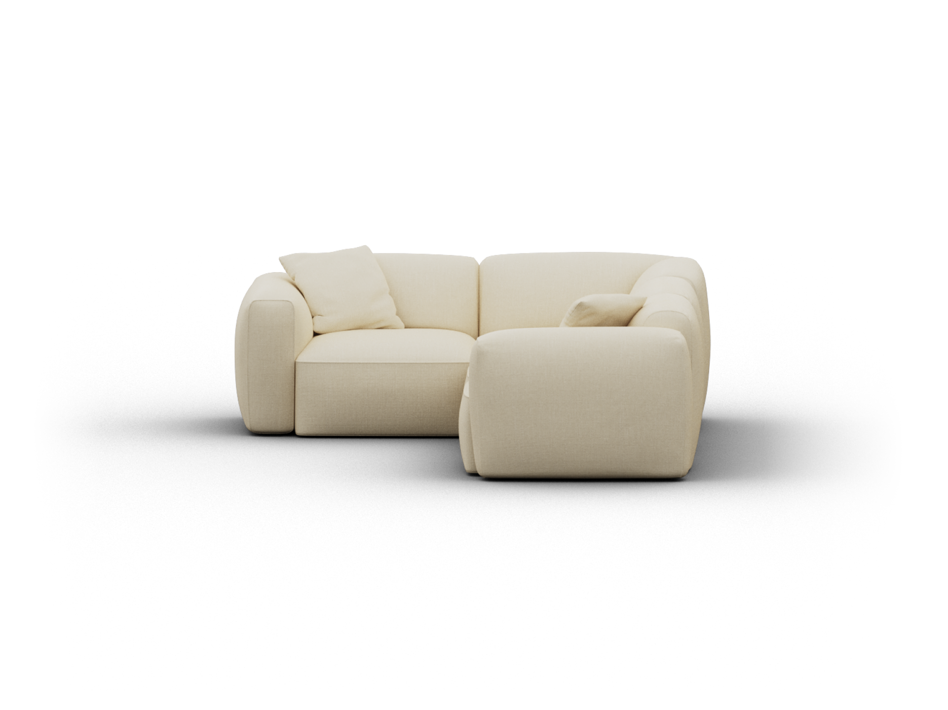 Torquay Modular Sofa - Corner - Regular / 4 Sections / Pearl Moon