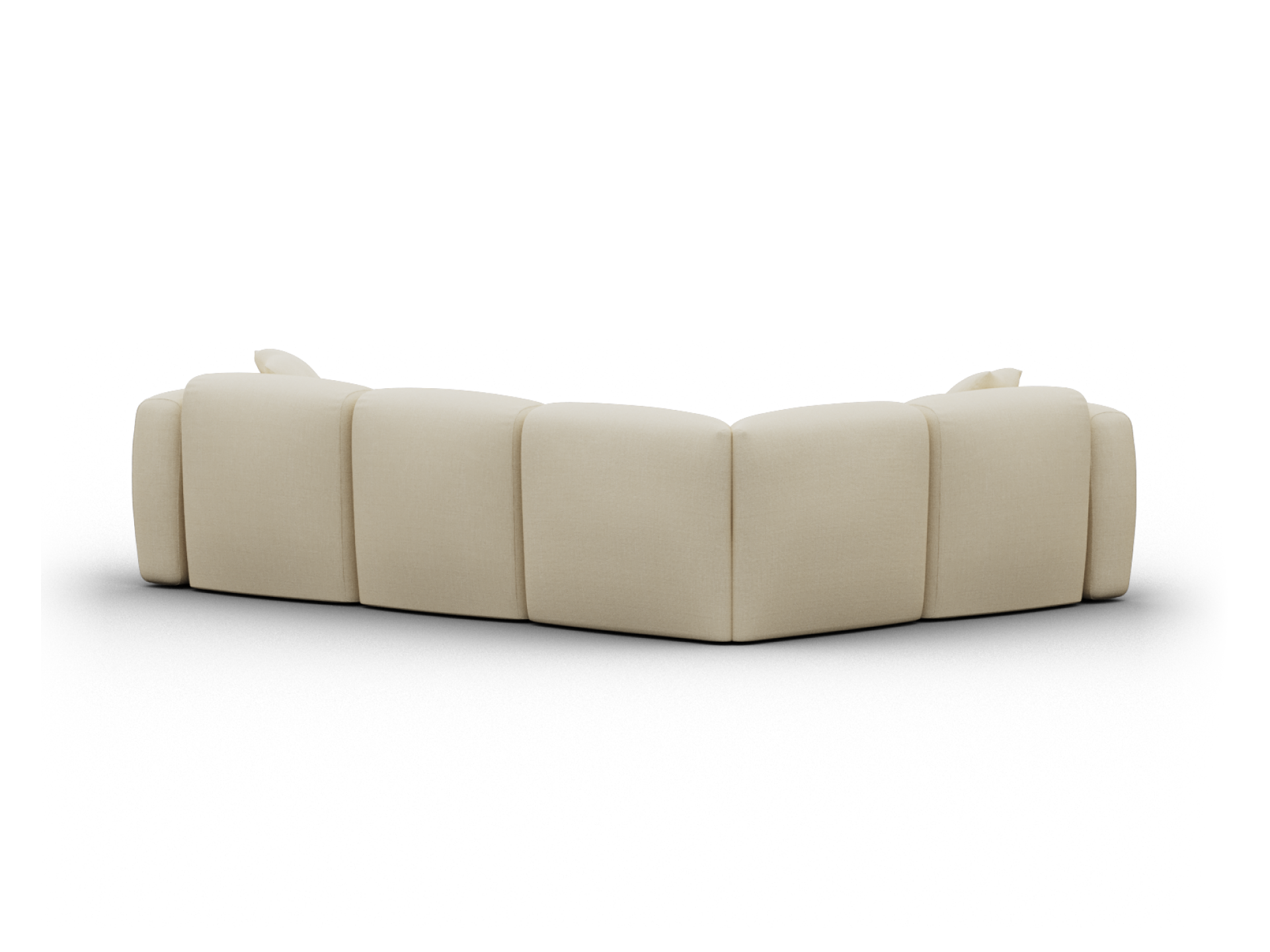 Torquay Modular Sofa - Corner - Regular / 4 Sections / Pearl Moon