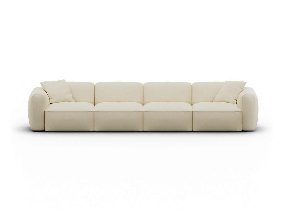 Torquay Modular Sofa - Pearl Moon / 4 Sections / Regular