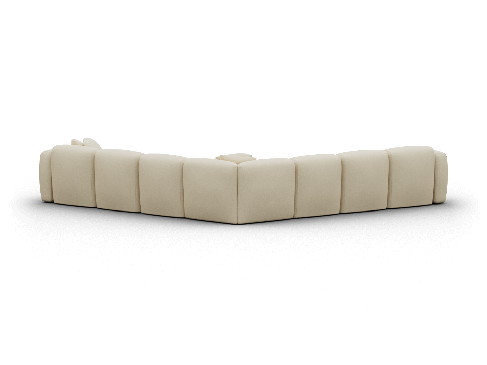 Torquay Modular Sofa - Corner / Regular / 7 Sections / Pearl Moon