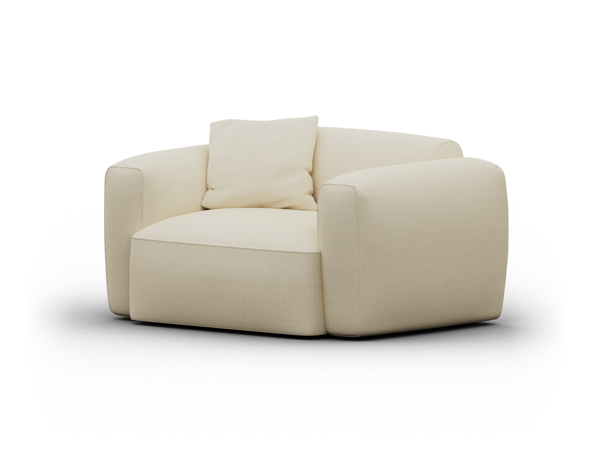 Torquay Modular Armchair - Pearl Moon / Extra Wide