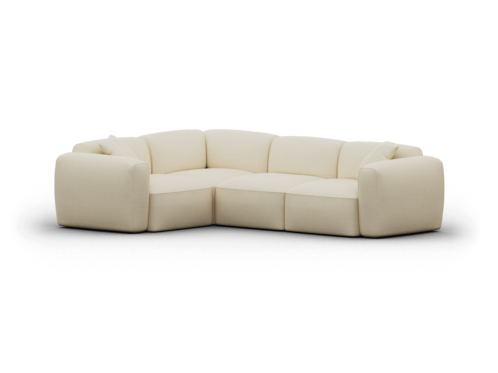 Torquay Modular Sofa Cover Packs - Corner / Regular / 4 Sections / Pearl Moon