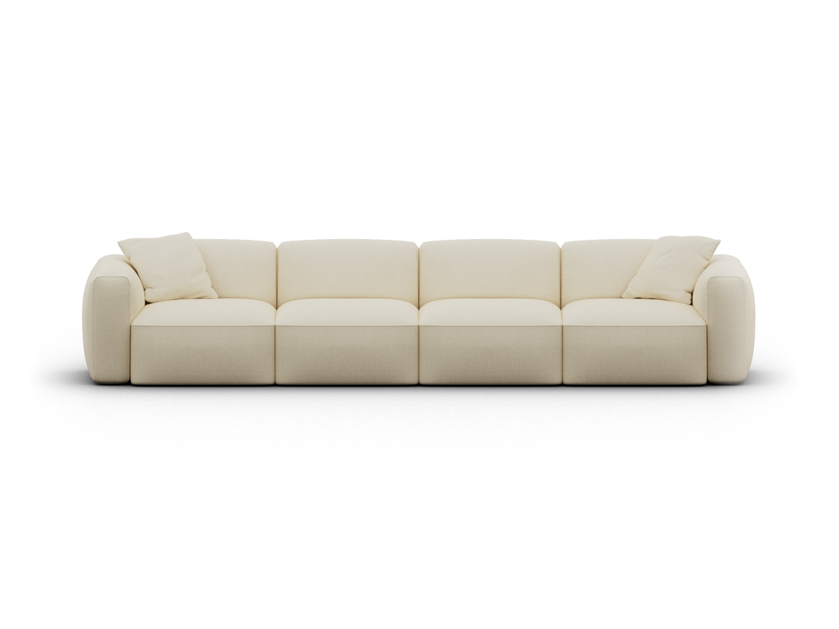 Torquay Modular Sofa Cover Packs - Pearl Moon / 4 Sections / Regular