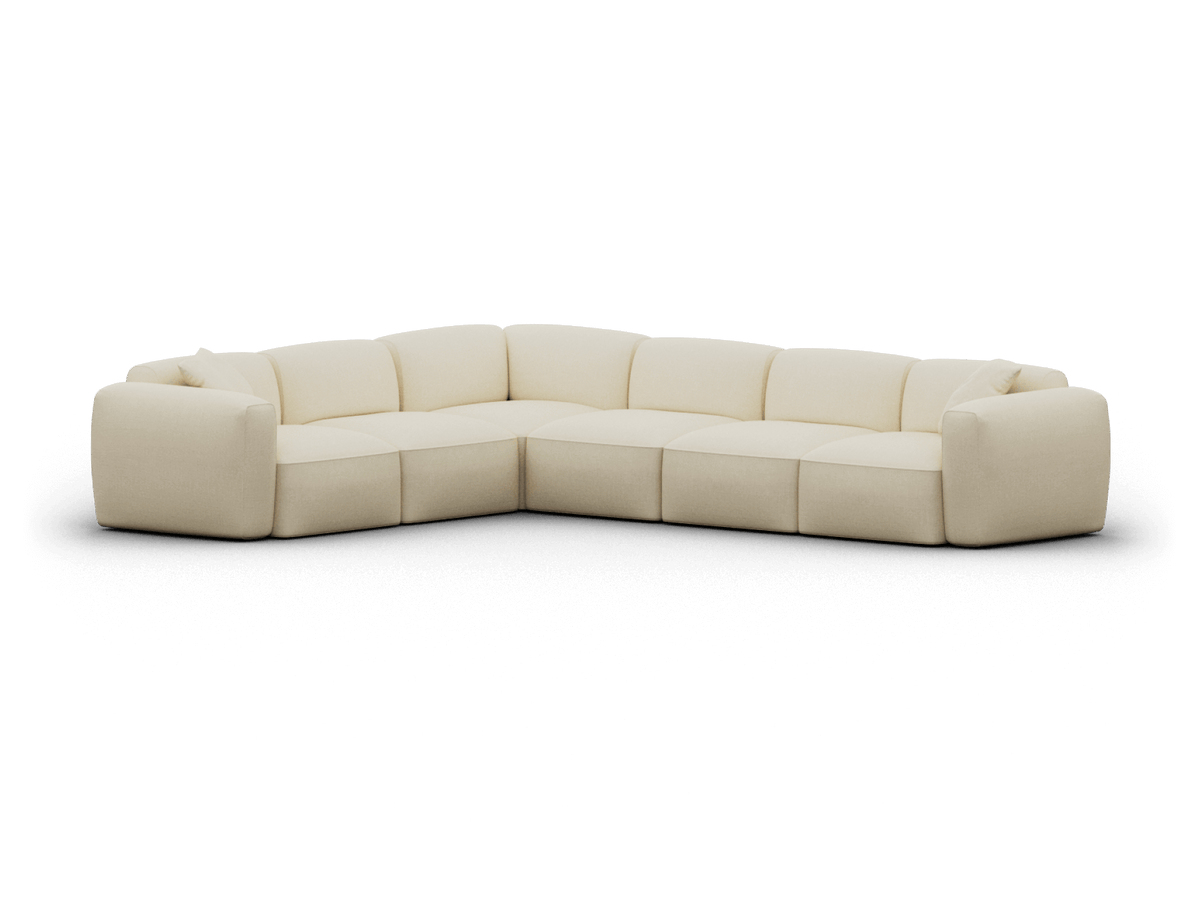 Torquay Modular Sofa Cover Packs - Pearl Moon / 6 Sections / Regular