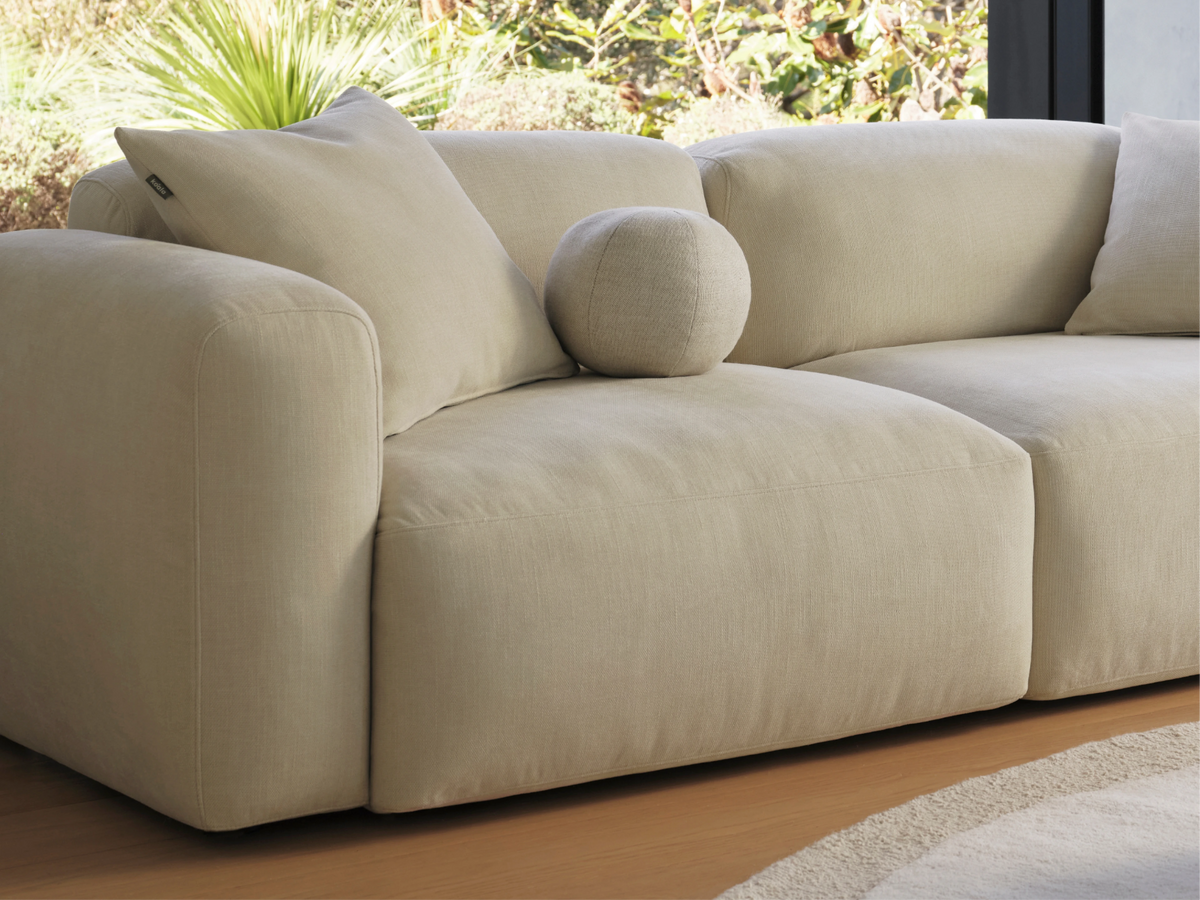 Torquay Modular Sofa - Pearl Moon / 4 Sections / Regular