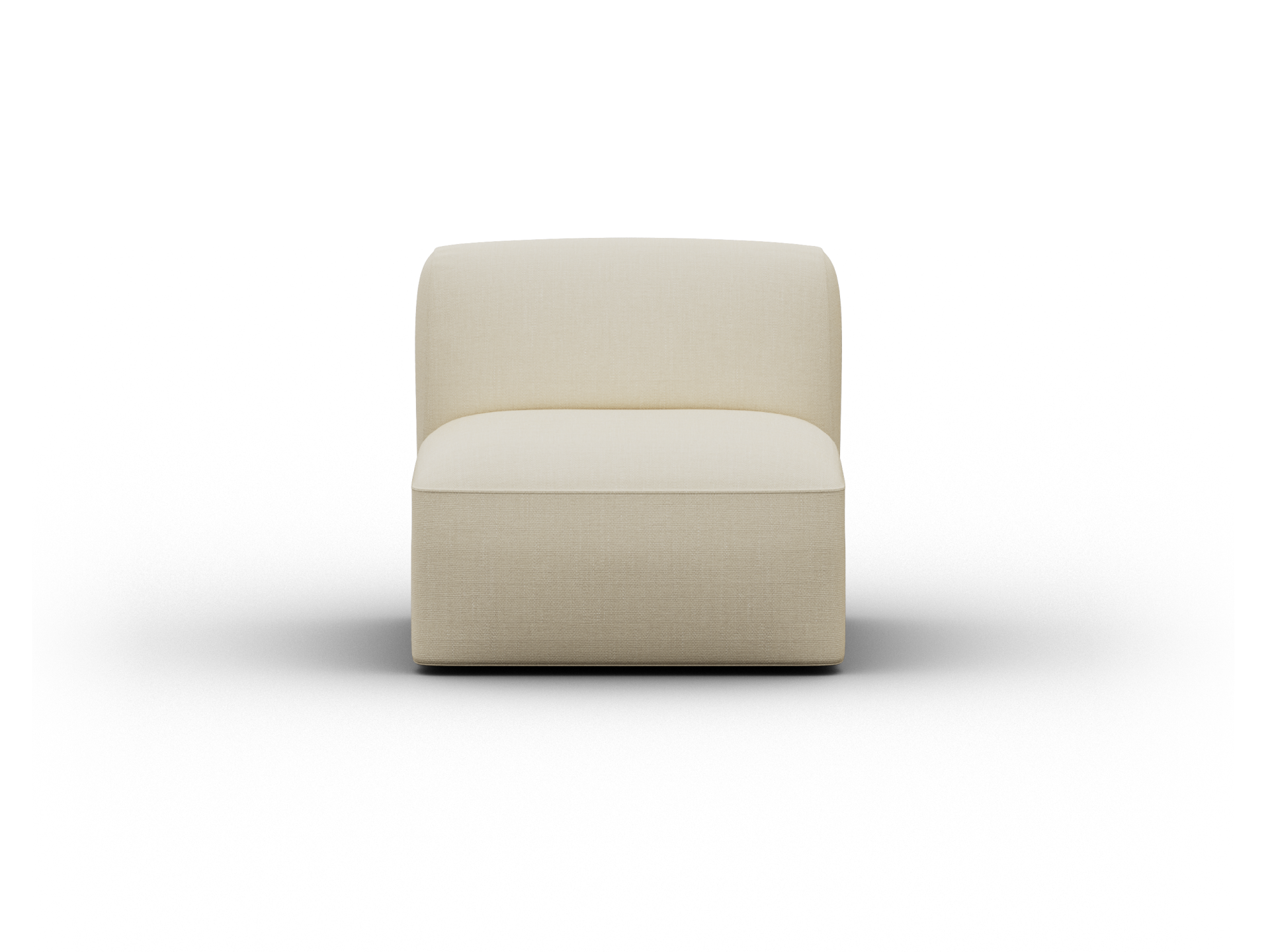 Torquay Modular Sofa Section - Regular / Seat / Pearl Moon