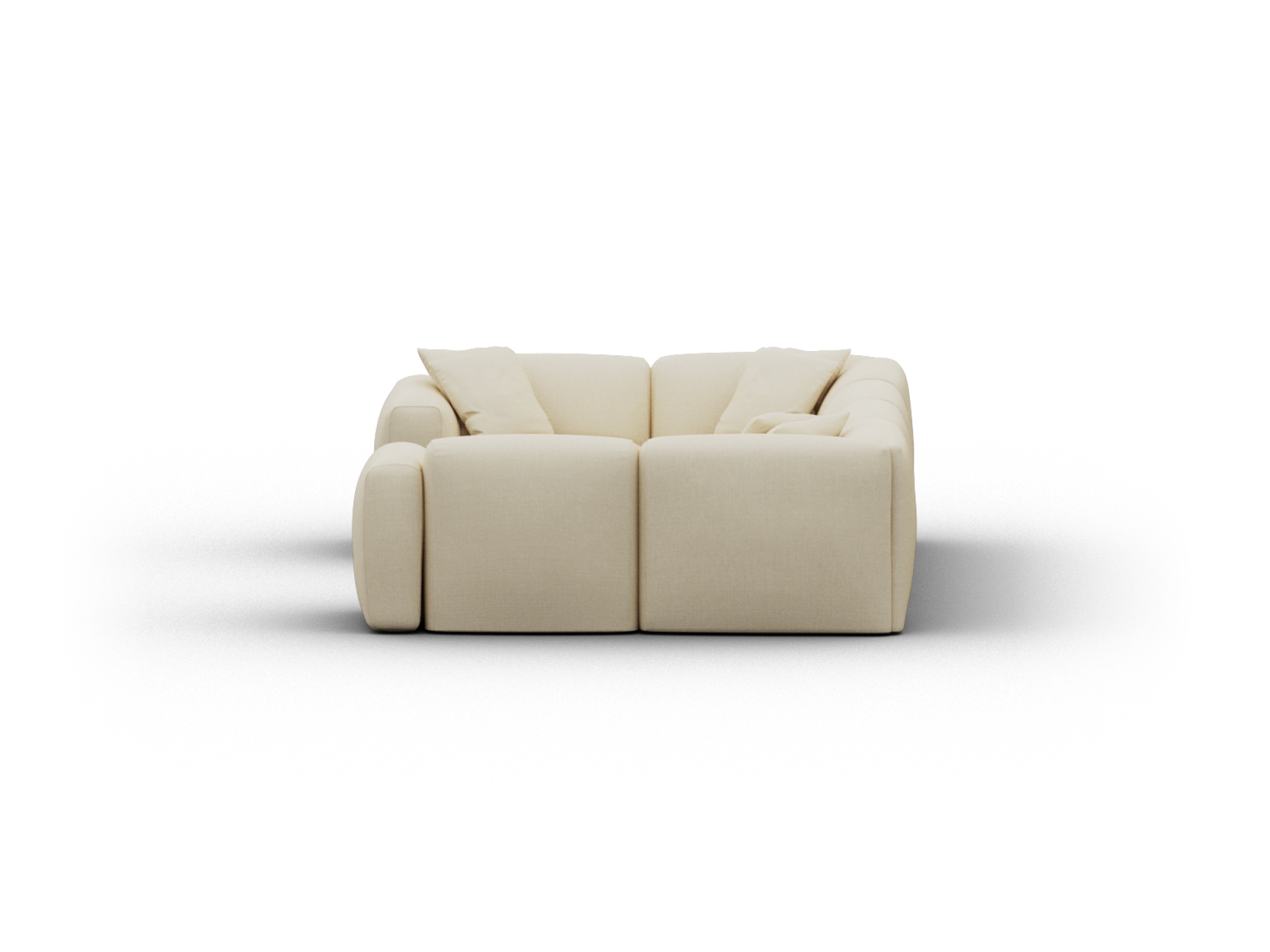 Torquay Modular Sofa - Pearl Moon / 6 Sections / Regular
