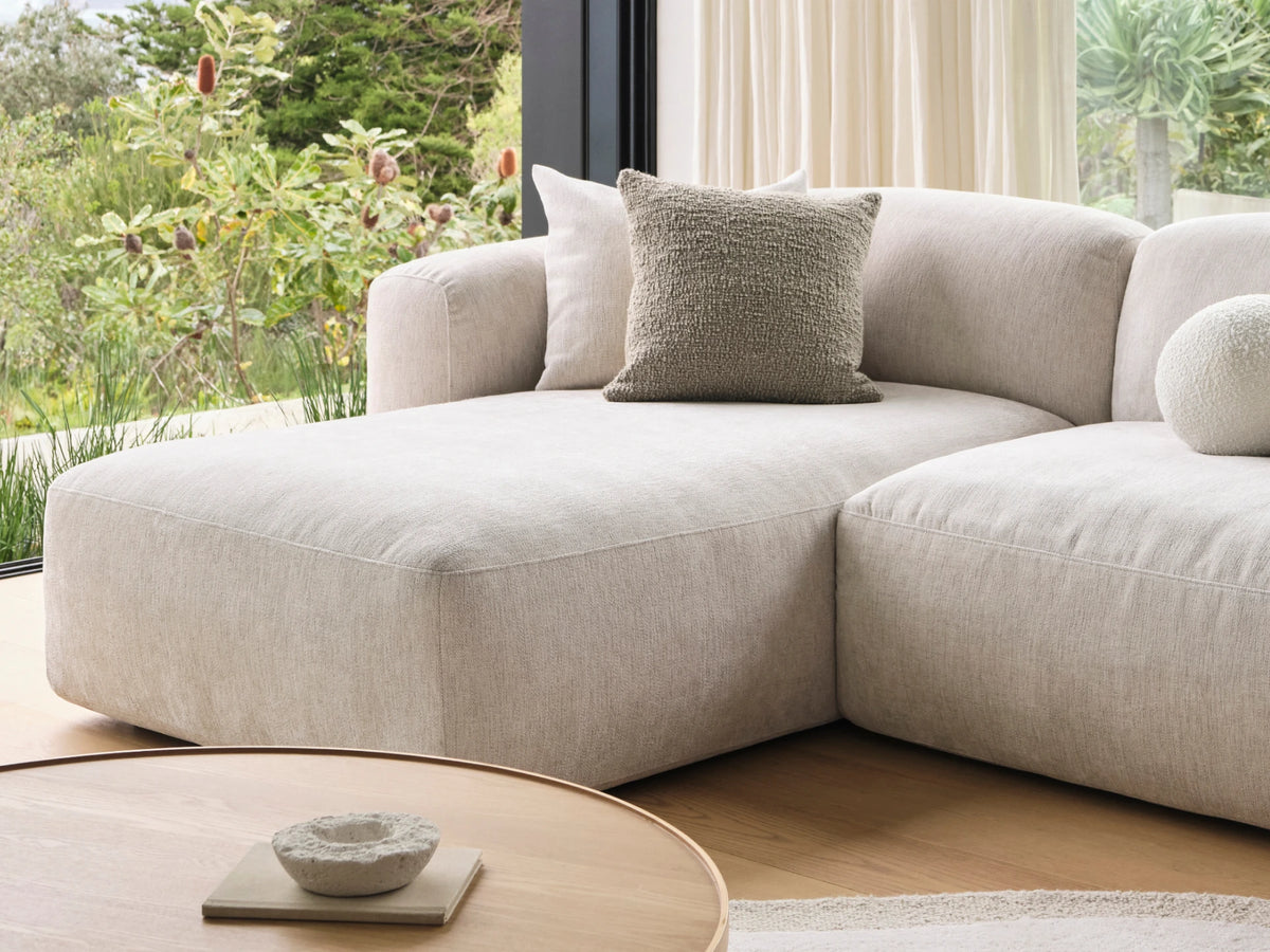 Torquay Modular Sofa - Silver Sand (Luxe edition) / 2 Sections / Extra Wide