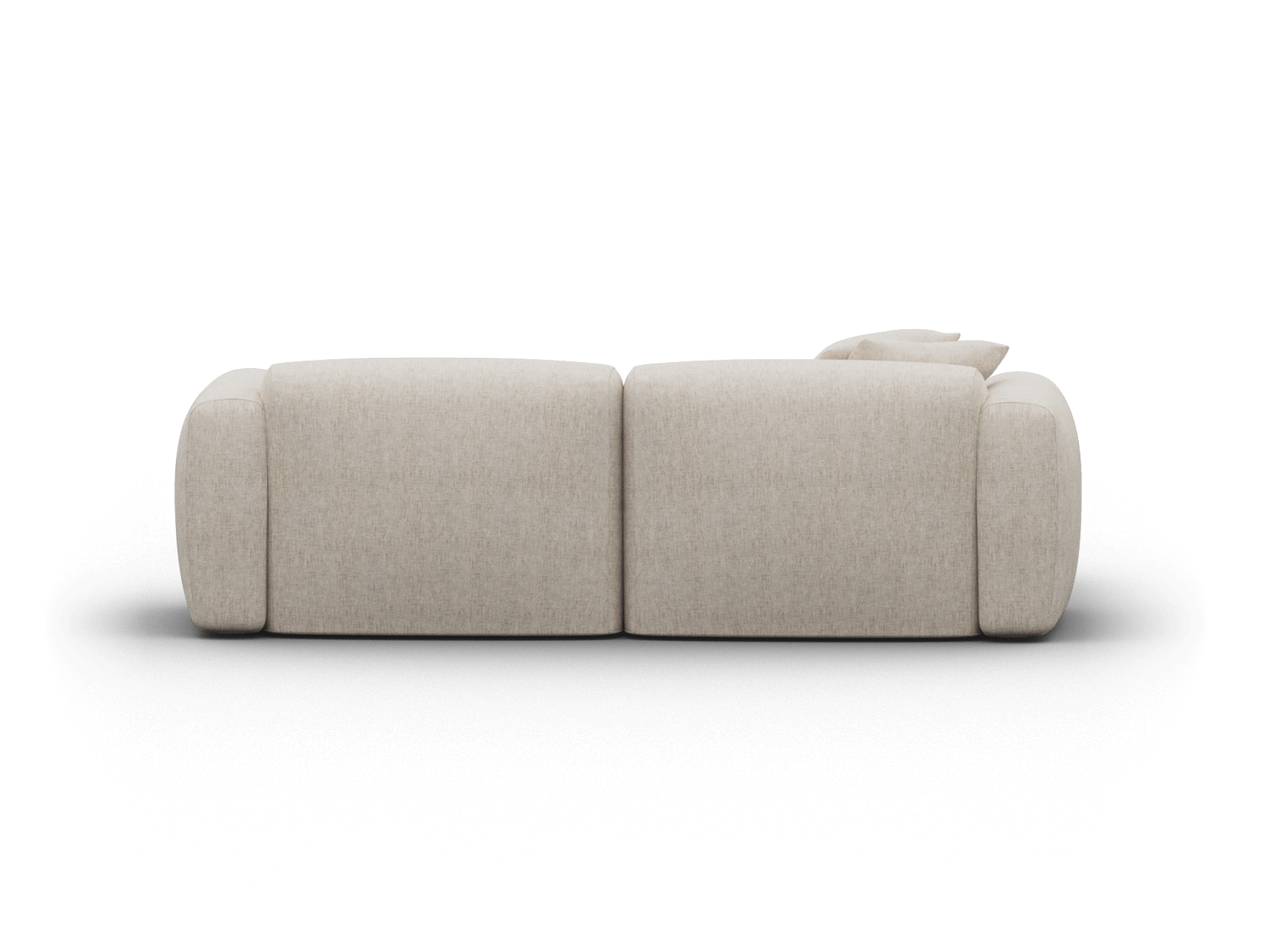 Torquay Modular Sofa - Chaise / Extra Wide / 2 Sections / Silver Sand (Luxe edition)