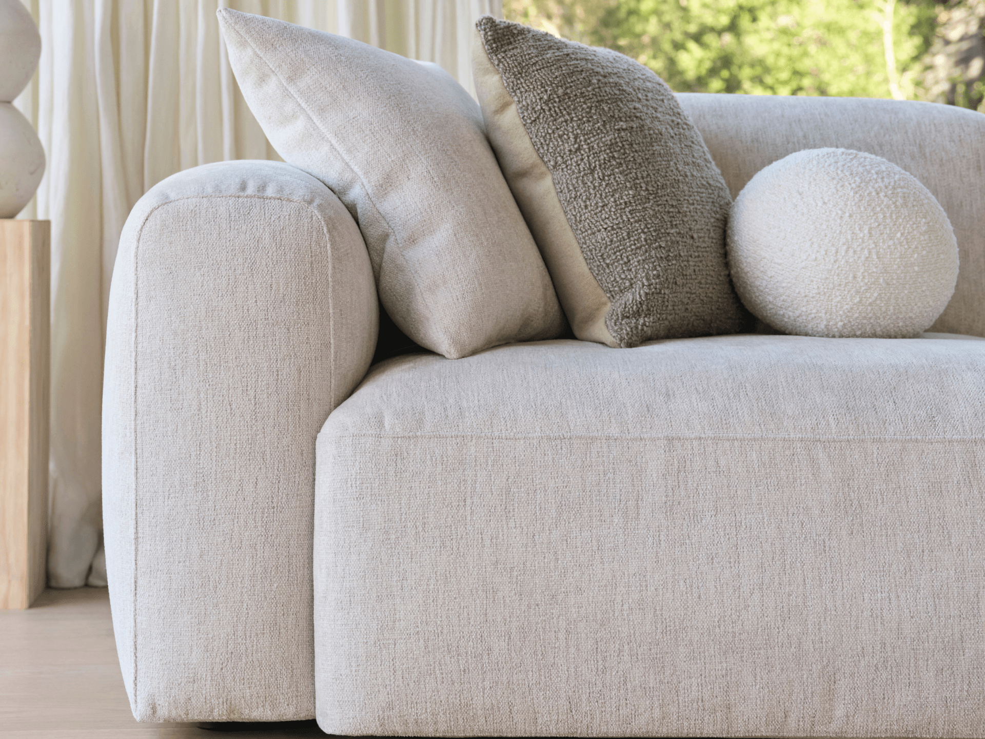 Torquay Modular Sofa - Sofa / Regular / 2 Sections / Silver Sand (Luxe edition)