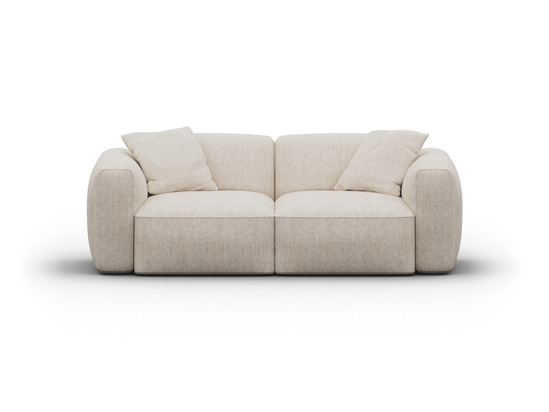 Torquay Modular Sofa - Sofa / Regular / 2 Sections / Silver Sand (Luxe edition)