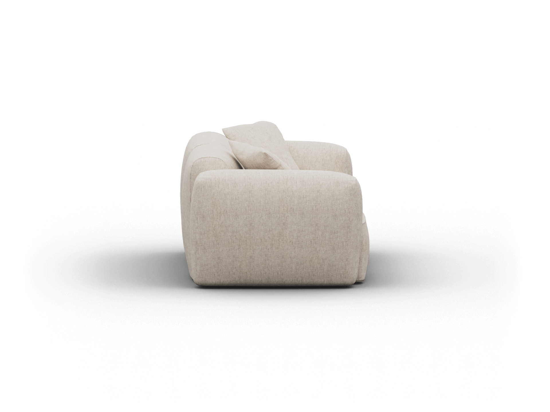 Torquay Modular Sofa - Sofa / Regular / 2 Sections / Silver Sand (Luxe edition)