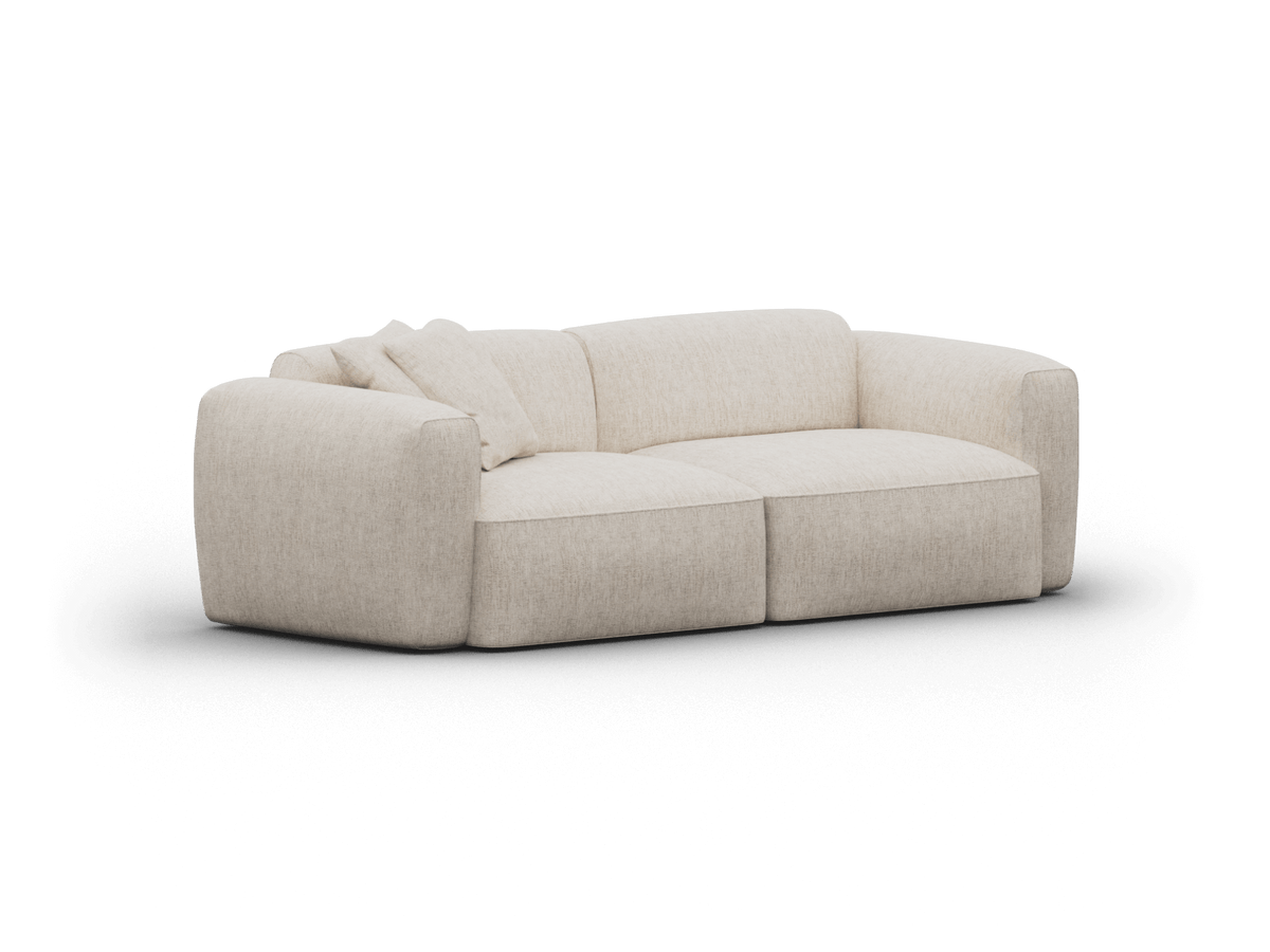 Torquay Modular Sofa - Silver Sand (Luxe edition) / 2 Sections / Extra Wide
