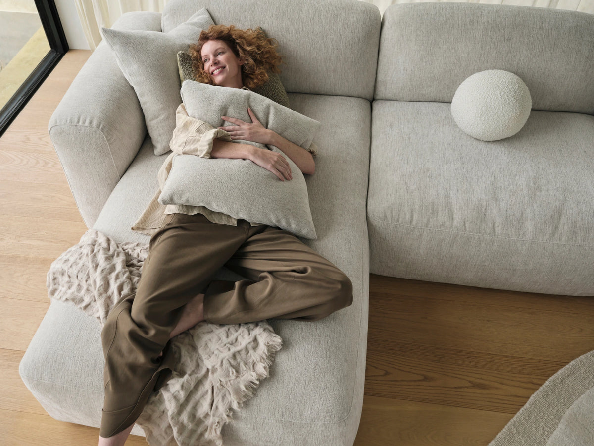 Torquay Modular Sofa - Silver Sand (Luxe edition) / 4 Sections / Extra Wide