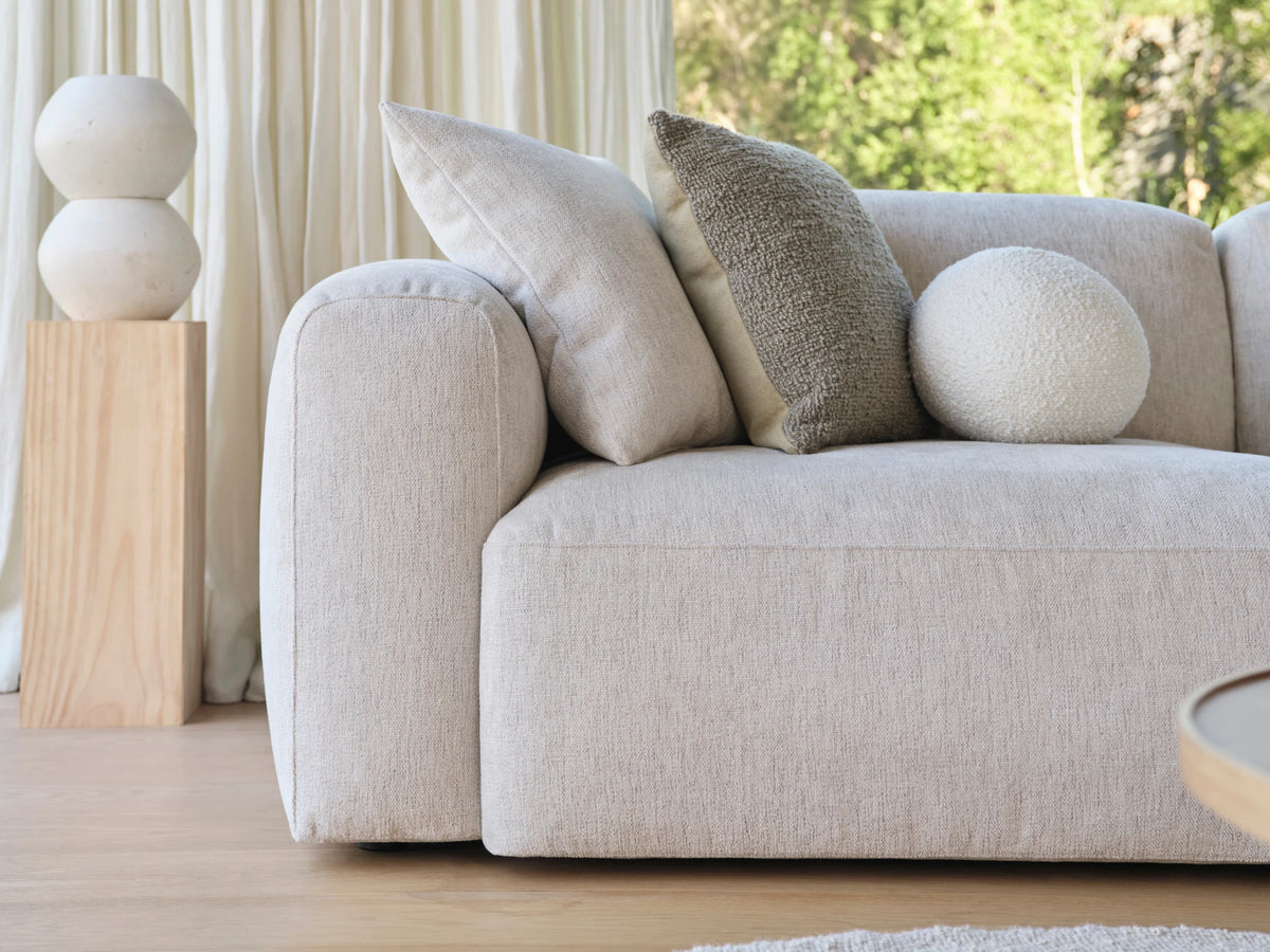 Torquay Modular Sofa - Silver Sand (Luxe edition) / 4 Sections / Extra Wide