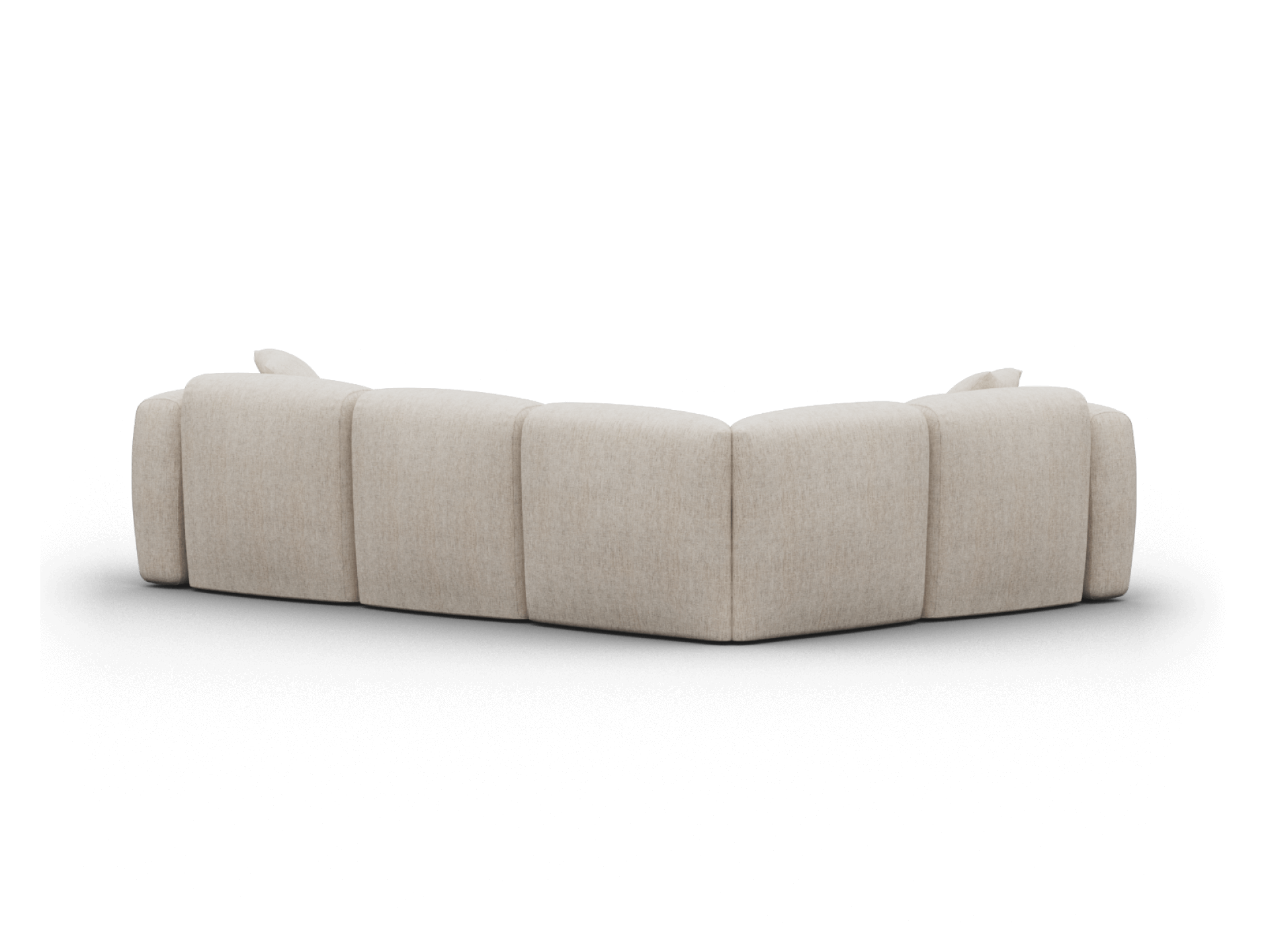 Torquay Modular Sofa - Corner / Regular / 4 Sections / Silver Sand (Luxe edition)