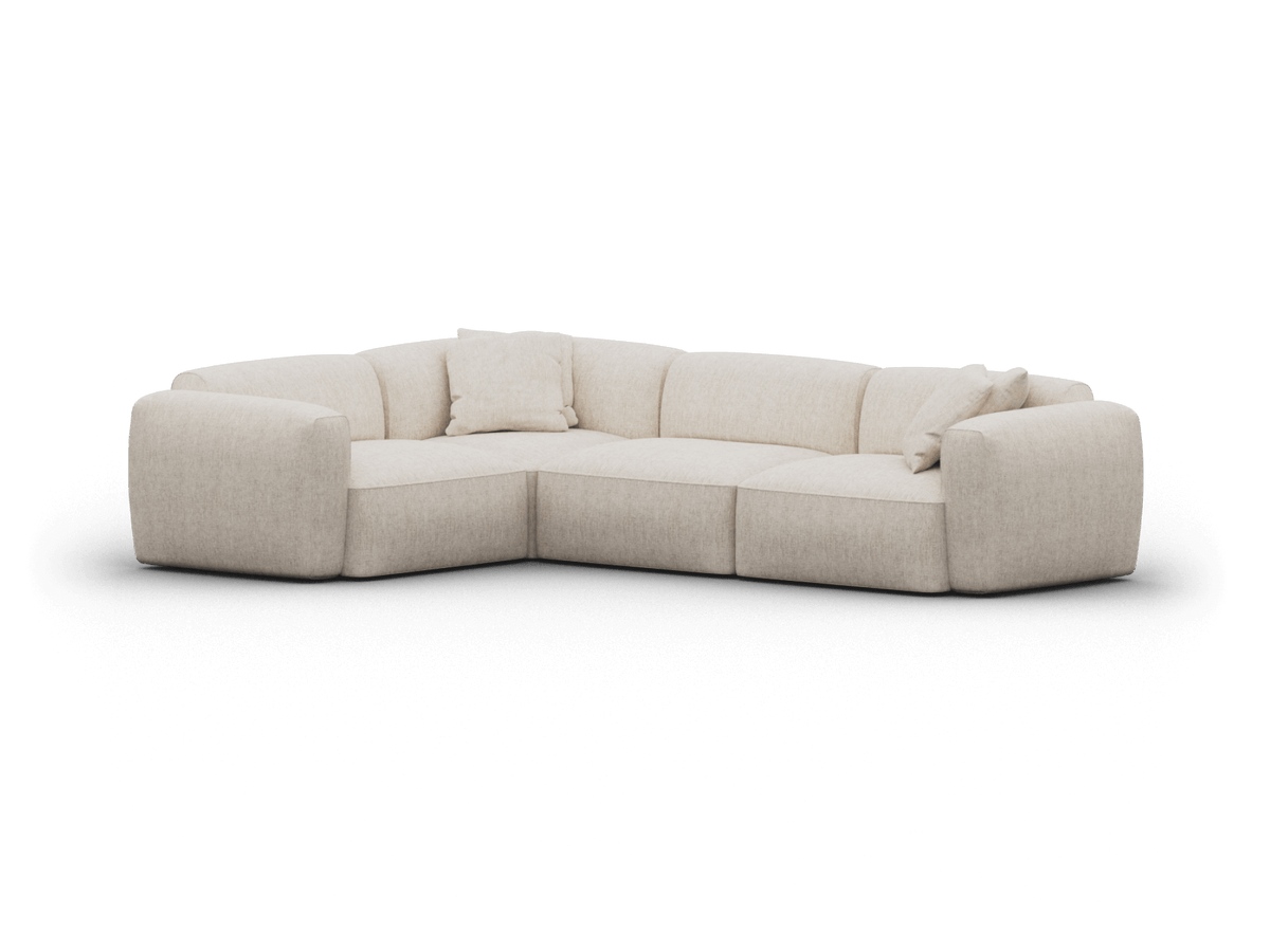 Torquay Modular Sofa - Silver Sand (Luxe edition) / 4 Sections / Extra Wide