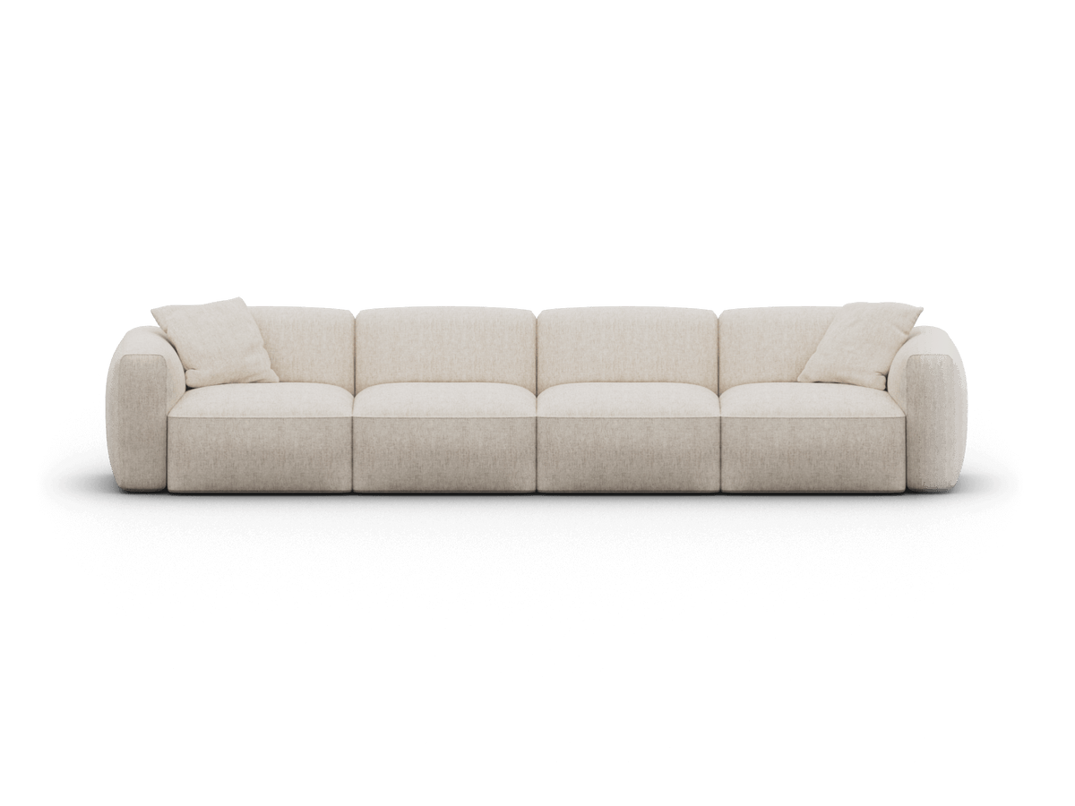 Torquay Modular Sofa - Silver Sand (Luxe edition) / 4 Sections / Regular