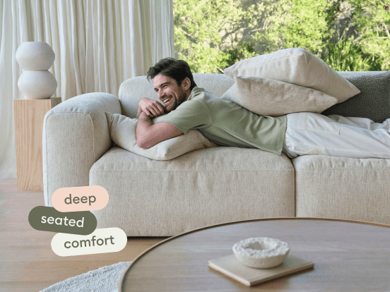 Torquay Modular Sofa - Silver Sand (Luxe edition) / 4 Sections / Regular