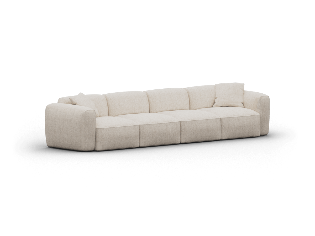 Torquay Modular Sofa - Silver Sand (Luxe edition) / 4 Sections / Regular