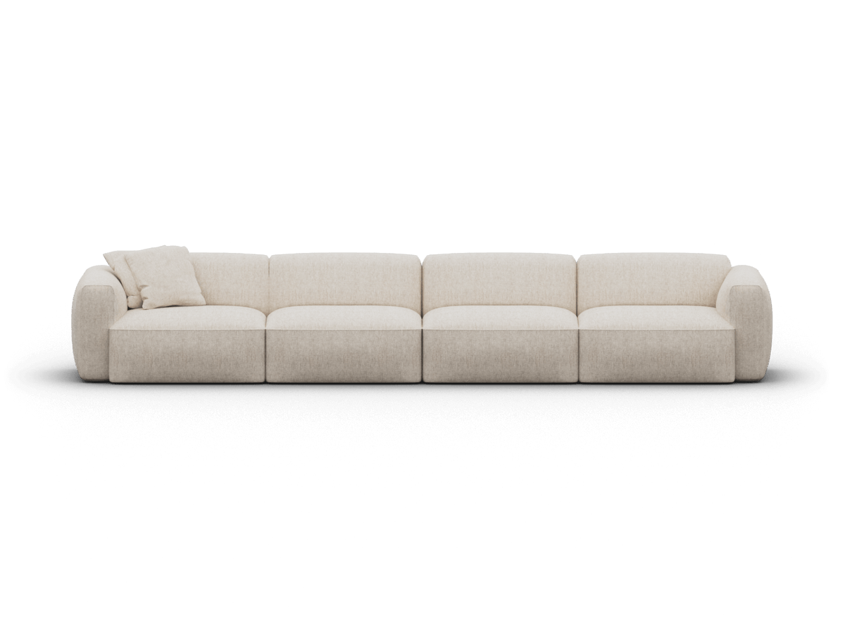 Torquay Modular Sofa - Silver Sand (Luxe edition) / 4 Sections / Extra Wide