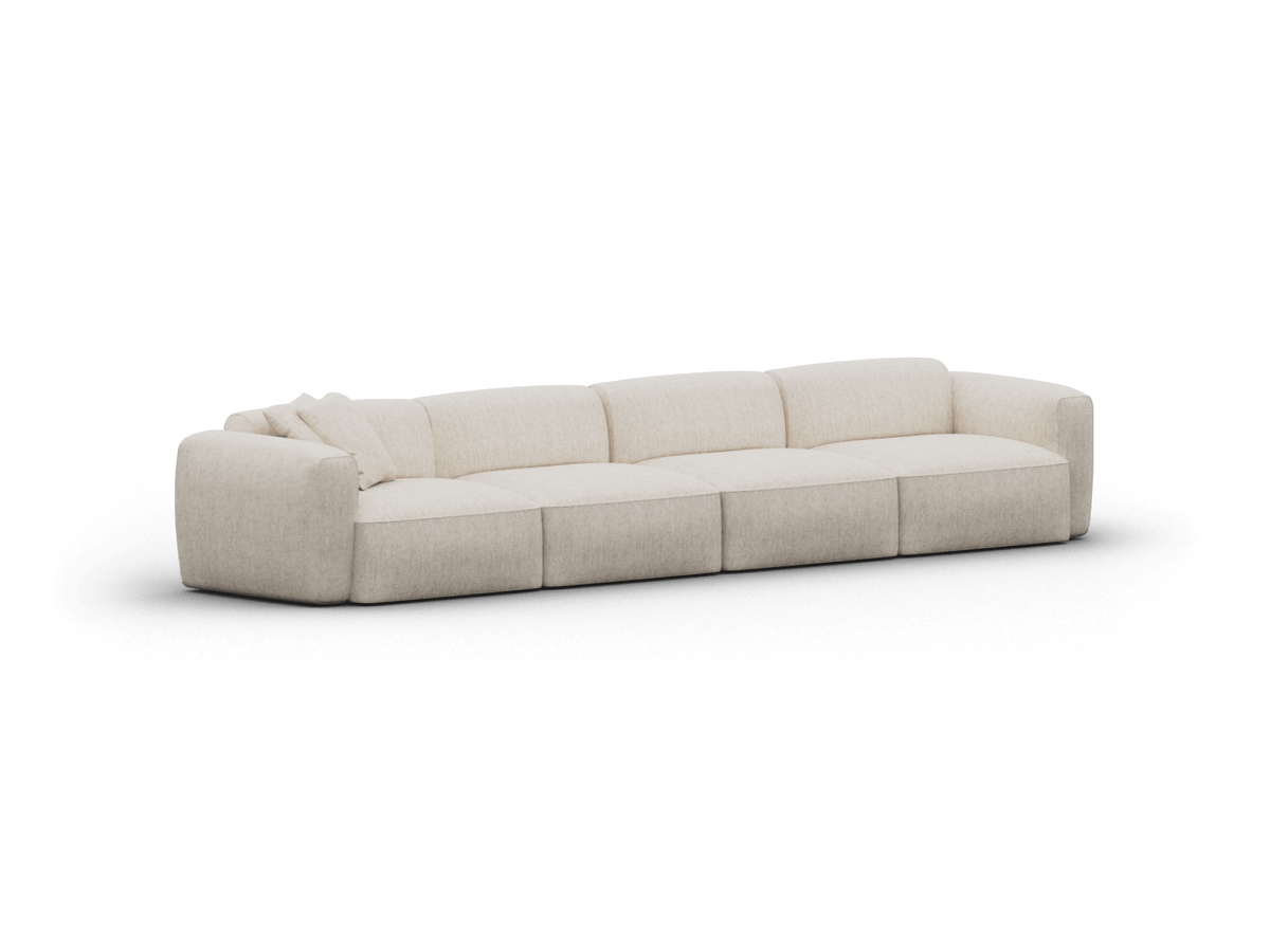 Torquay Modular Sofa - Silver Sand (Luxe edition) / 4 Sections / Extra Wide